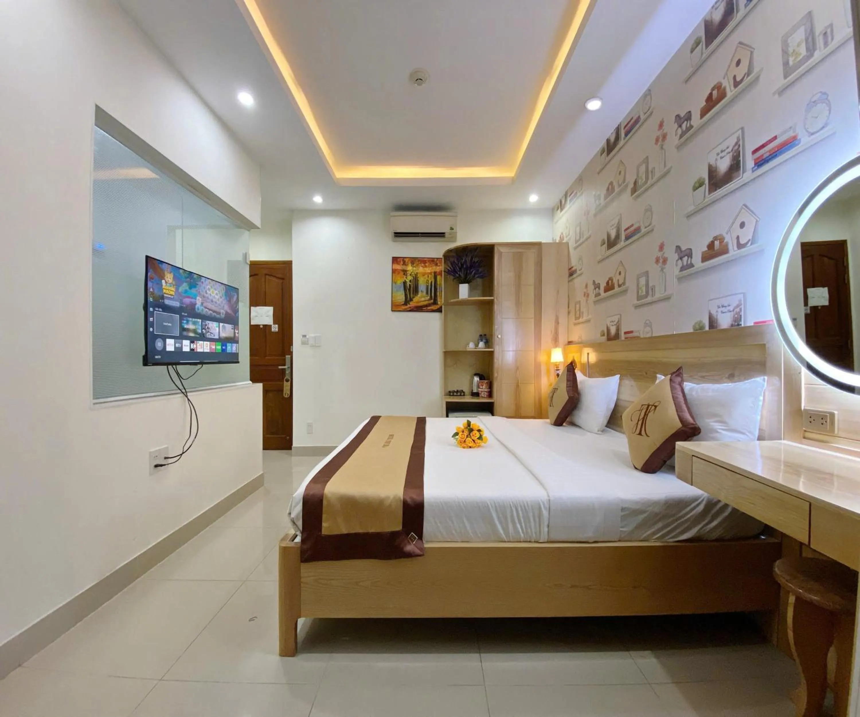 TV and multimedia, Bed in Thu Ha Airport Hotel