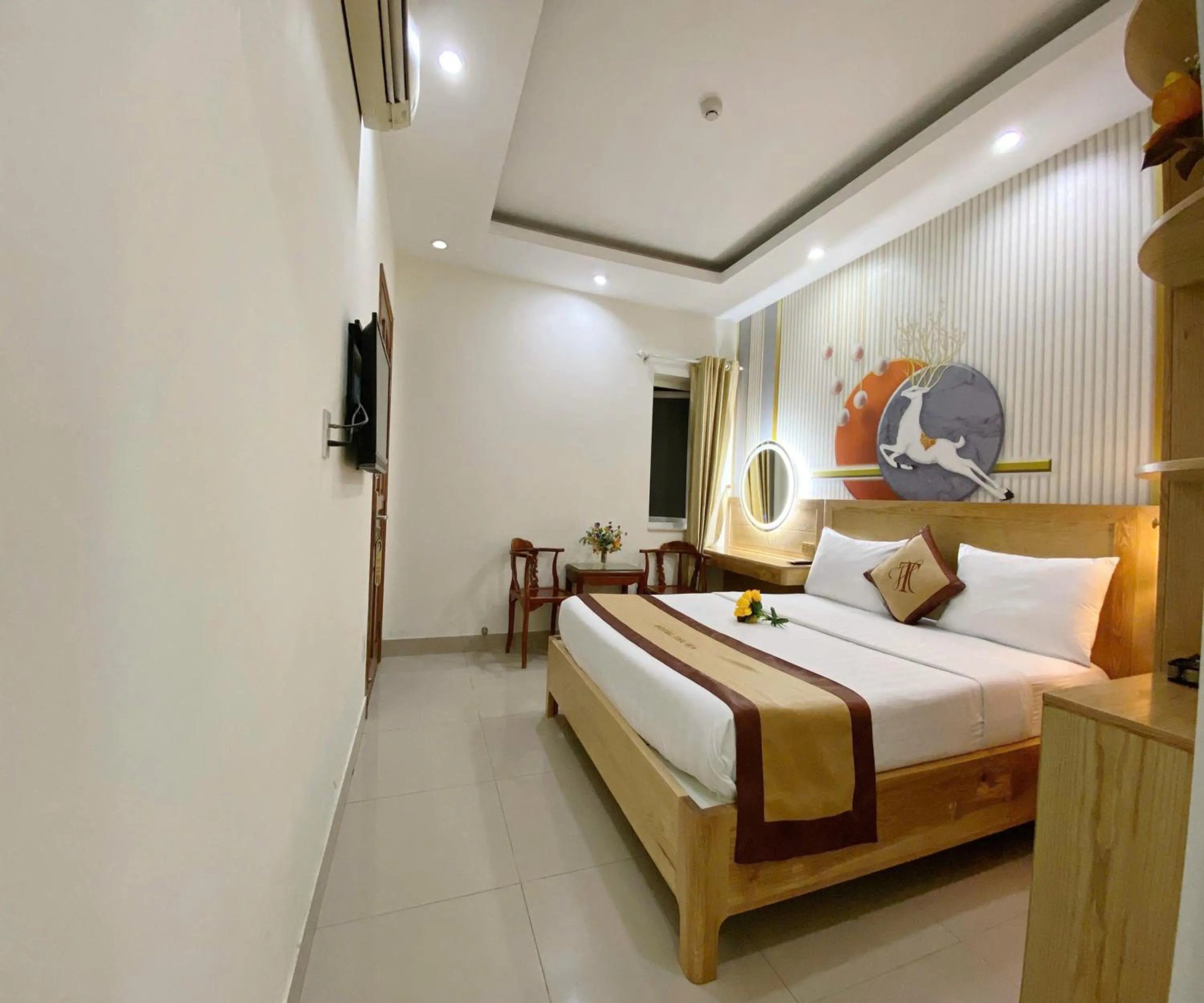 Bed in Thu Ha Airport Hotel