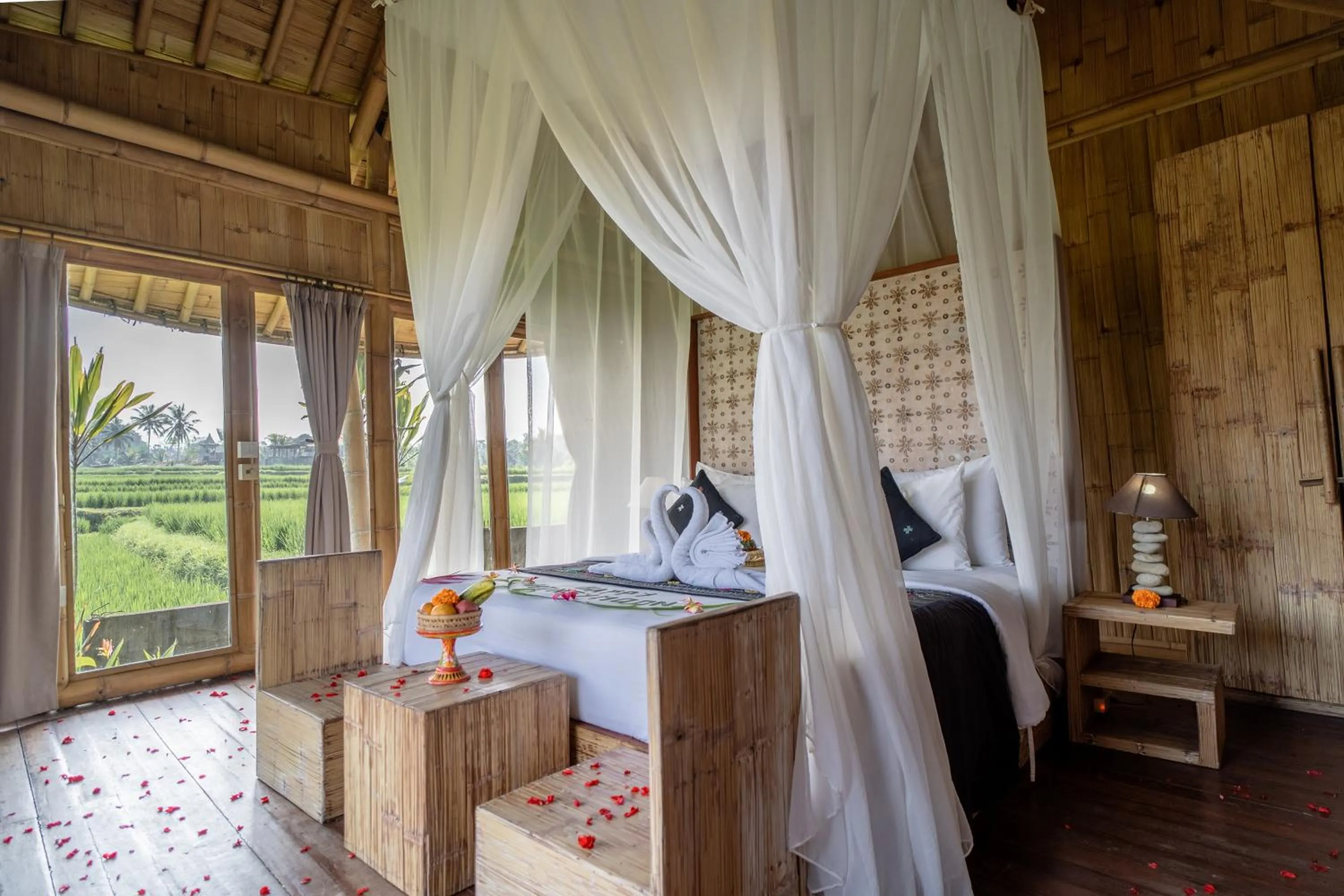Bed in Padi Bali Retreat