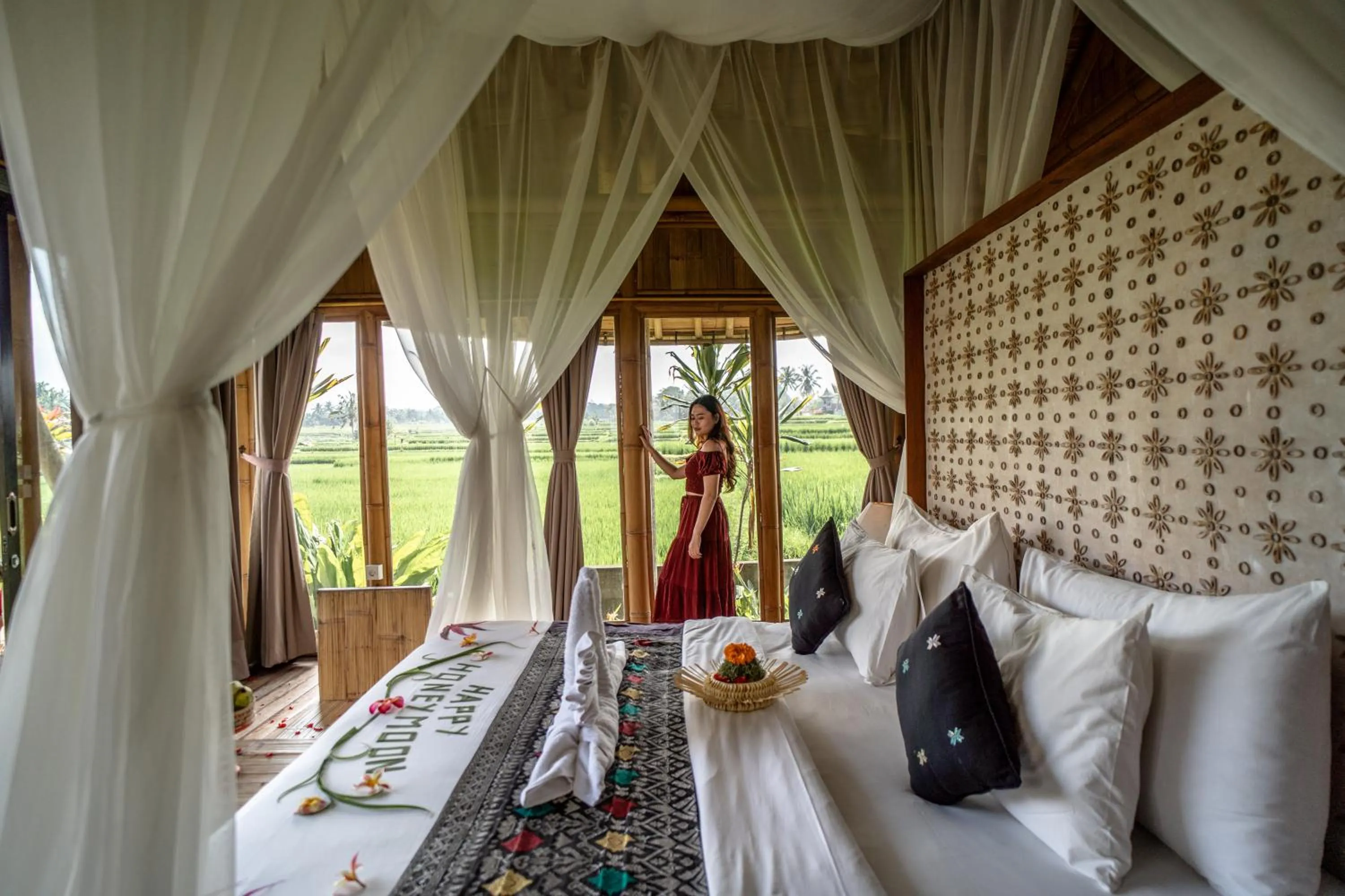 Bed in Padi Bali Retreat