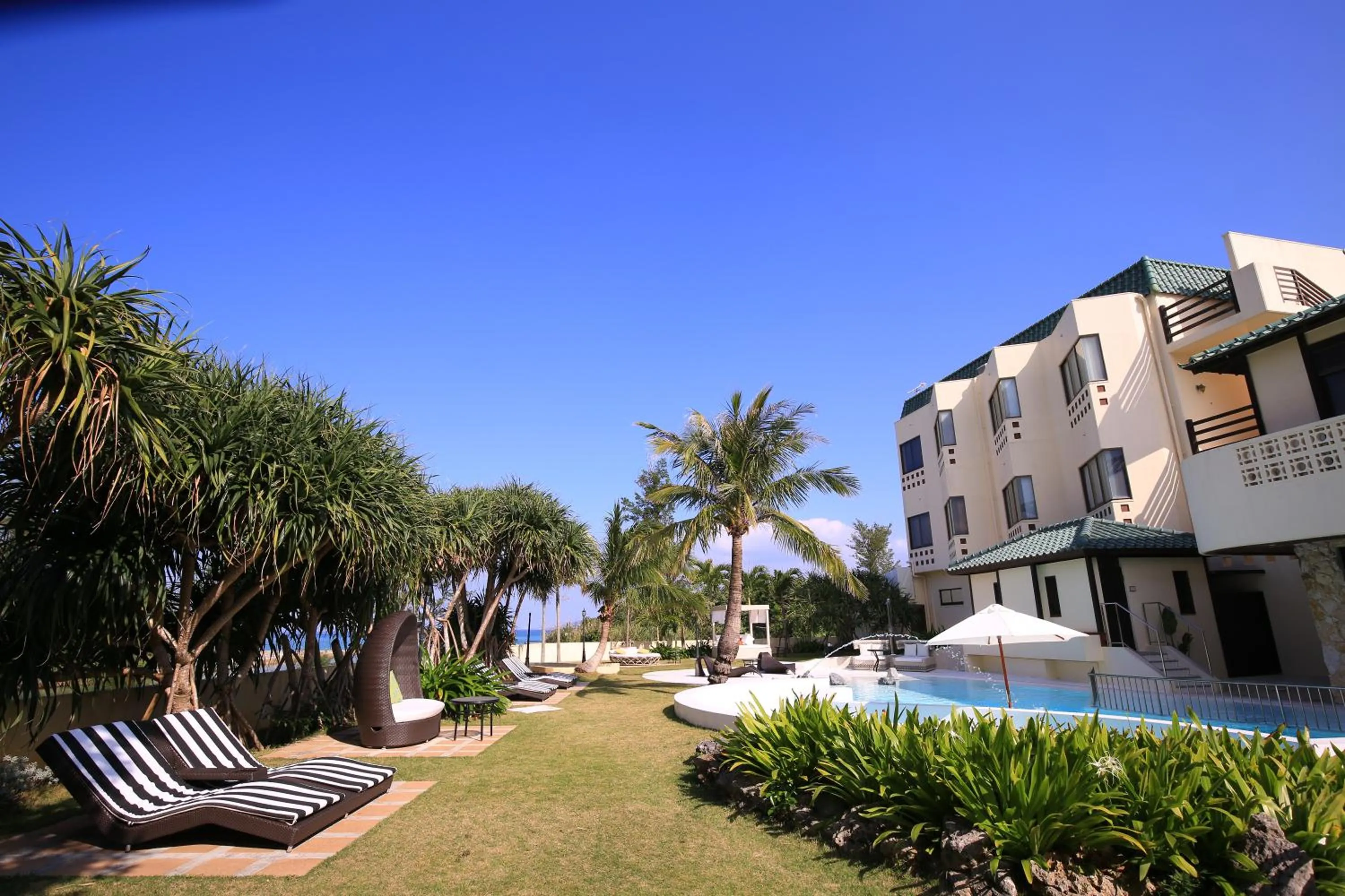 Pool view in La Casa Panacea Okinawa Resort