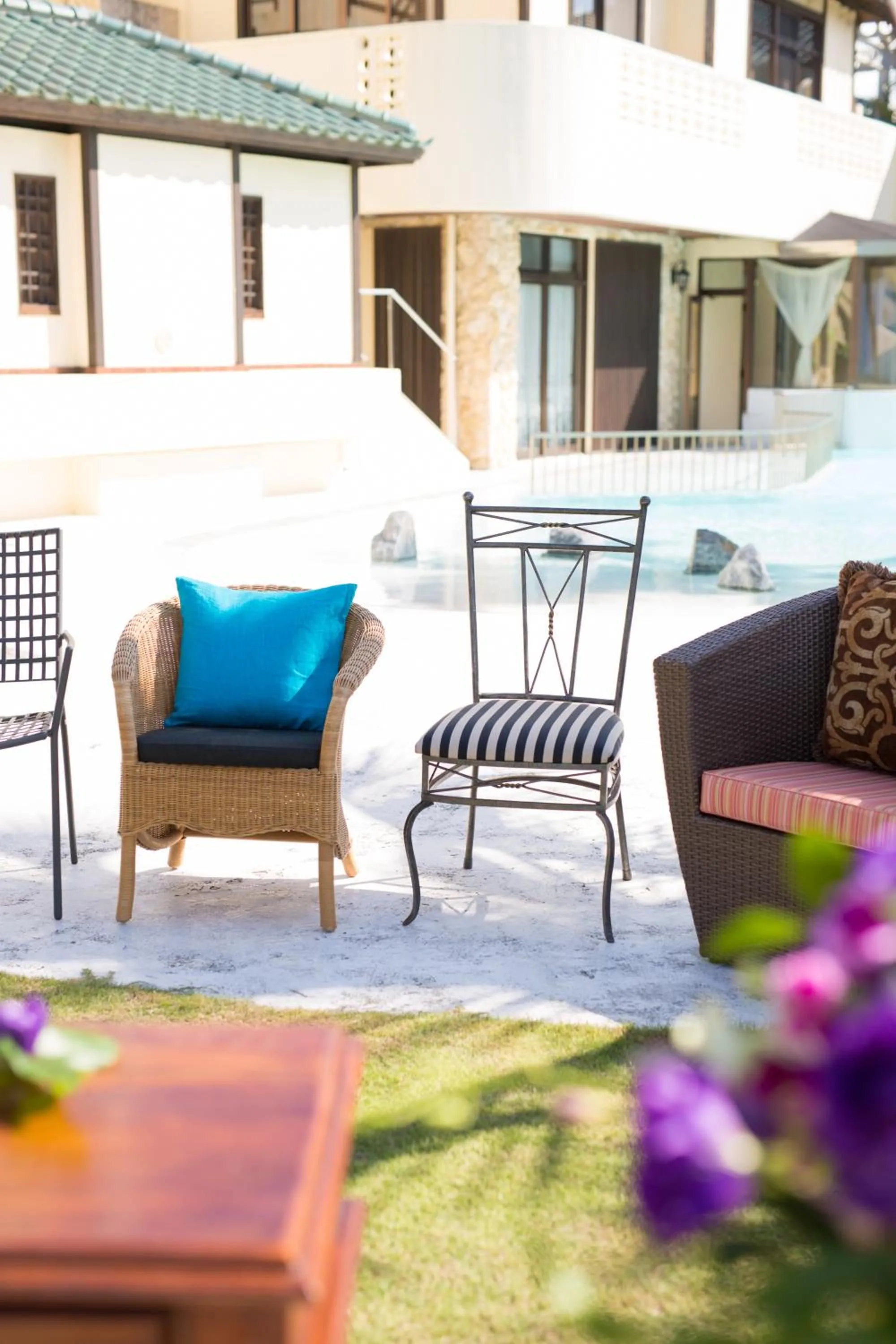 Decorative detail in La Casa Panacea Okinawa Resort