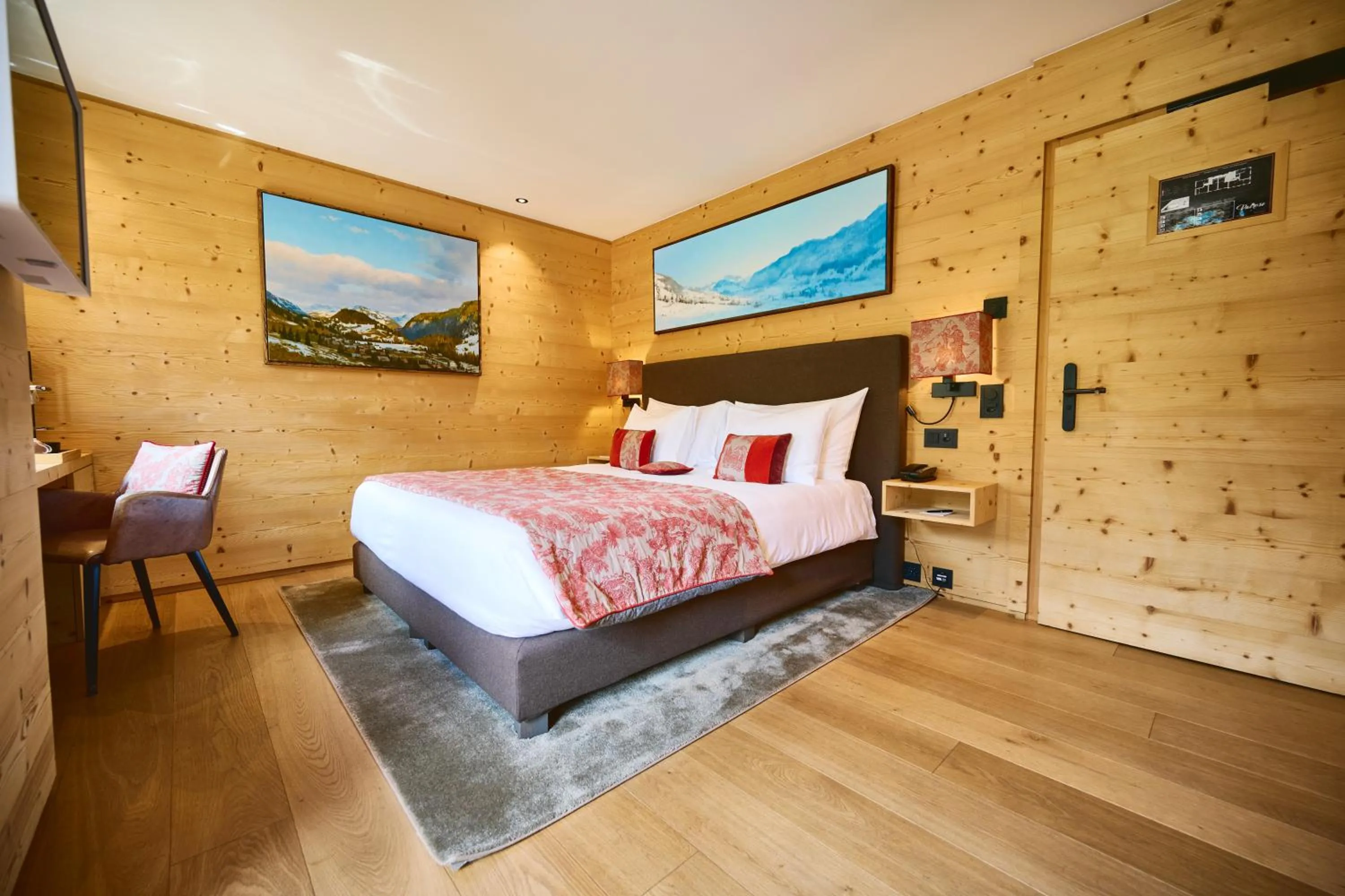 Bed in Hotel-Restaurant Valrose