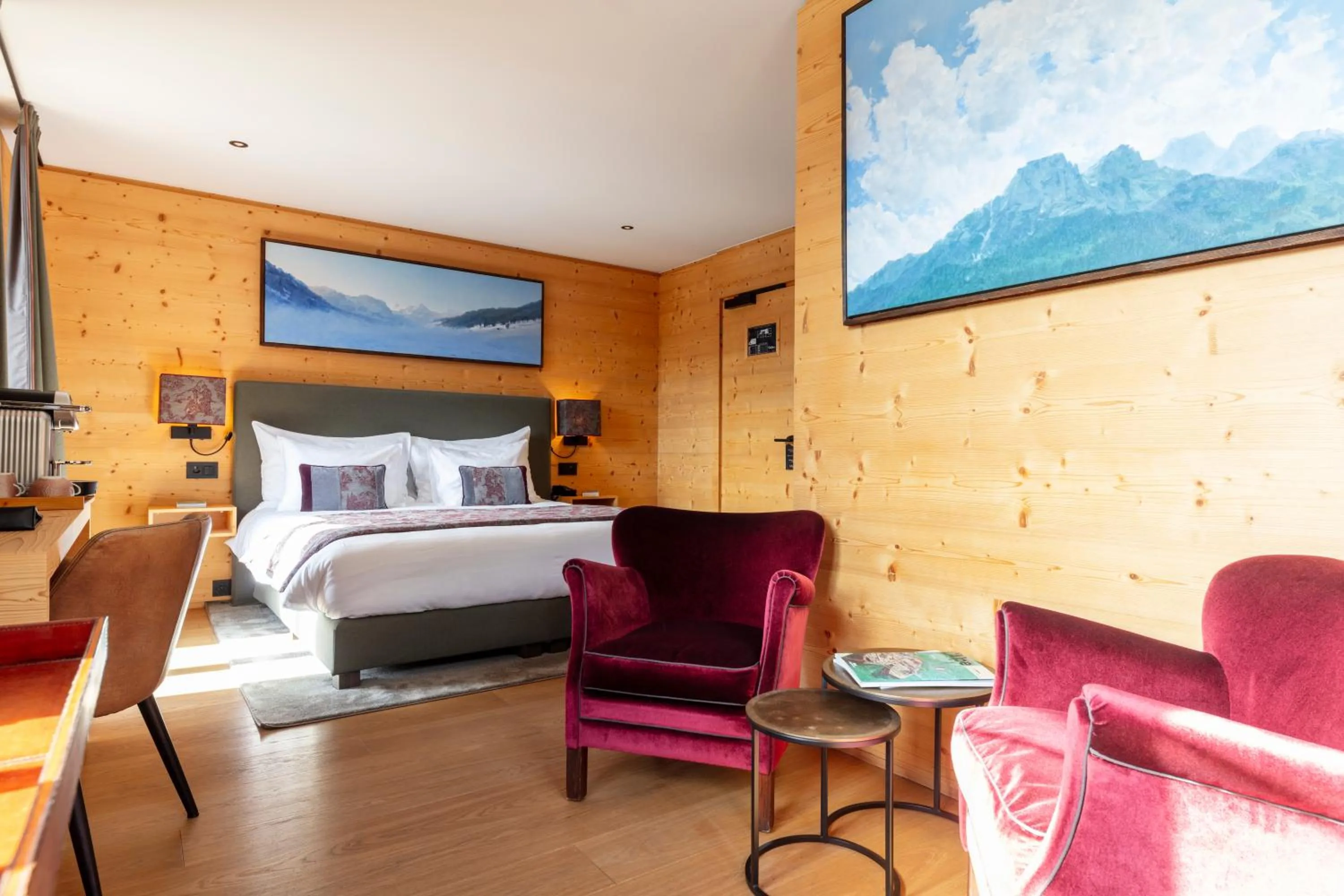 Bed in Hotel-Restaurant Valrose