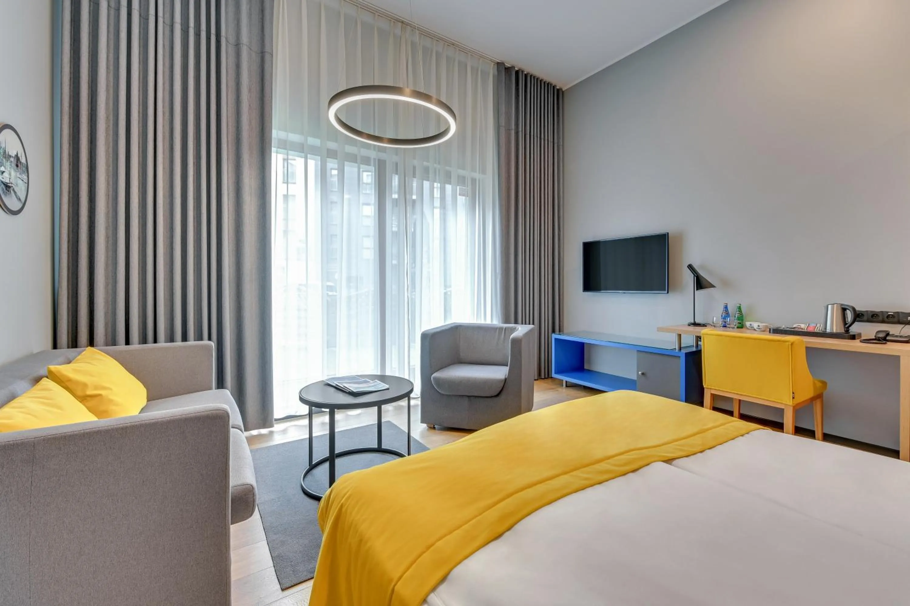 TV and multimedia, Bed in GRANO LIFE Gdańsk - HOTEL NUMBER ONE BY GRANO Gdańsk