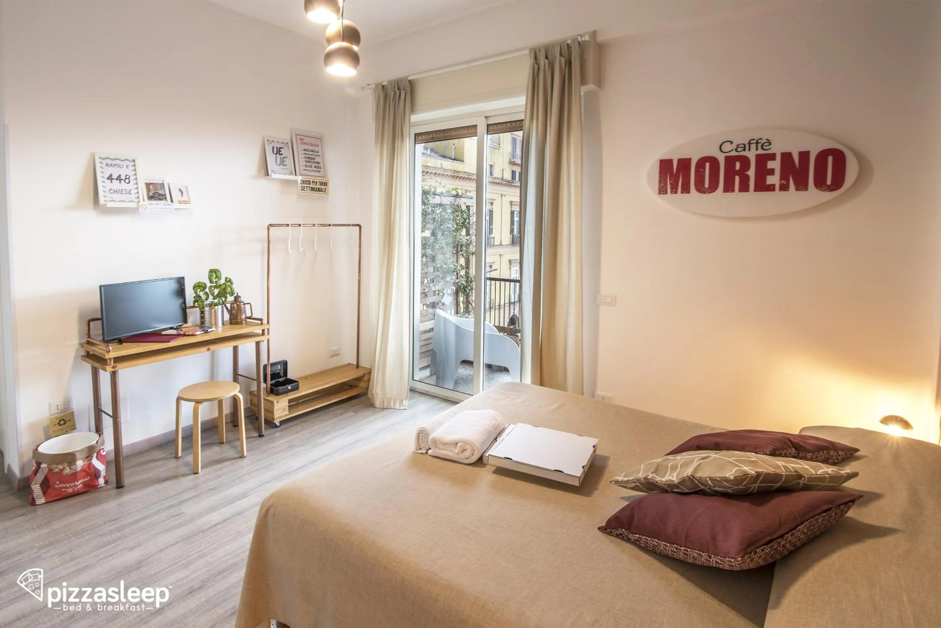 TV and multimedia, Bed in PizzaSleep B&B