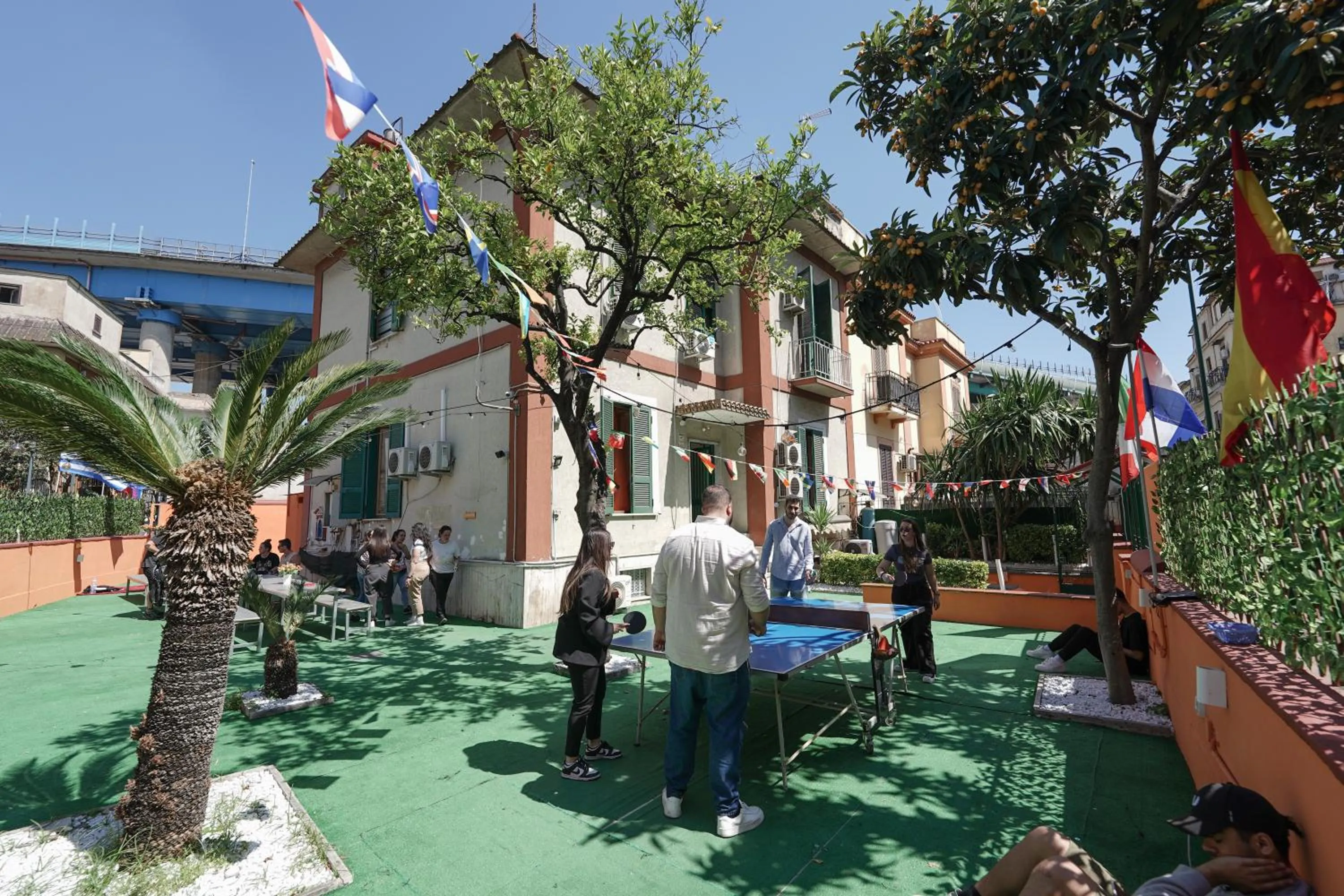 Property building in Naples Experience Hostel - Age Limit 18-28