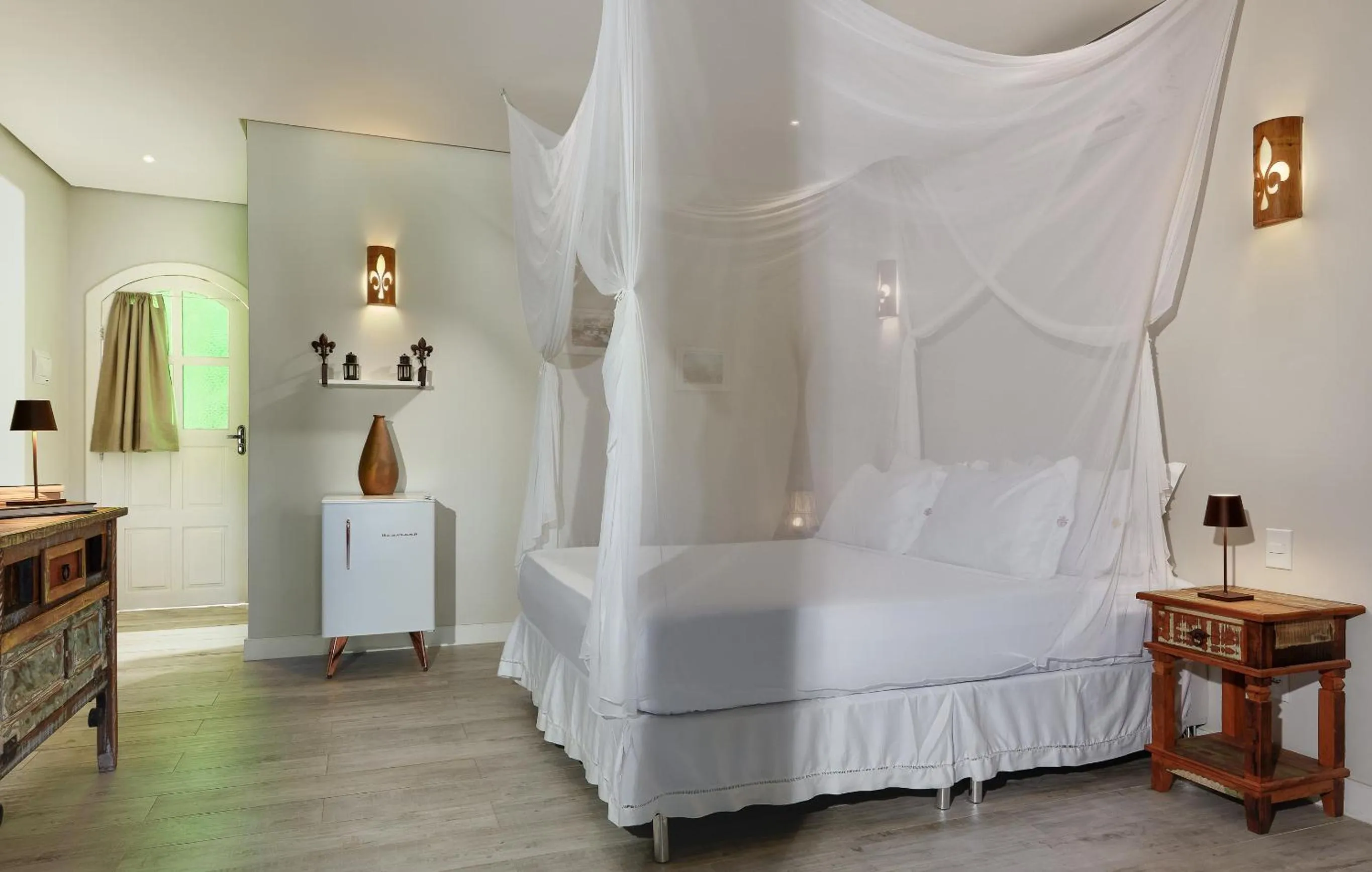 Bed in Mona Lisa Pousada