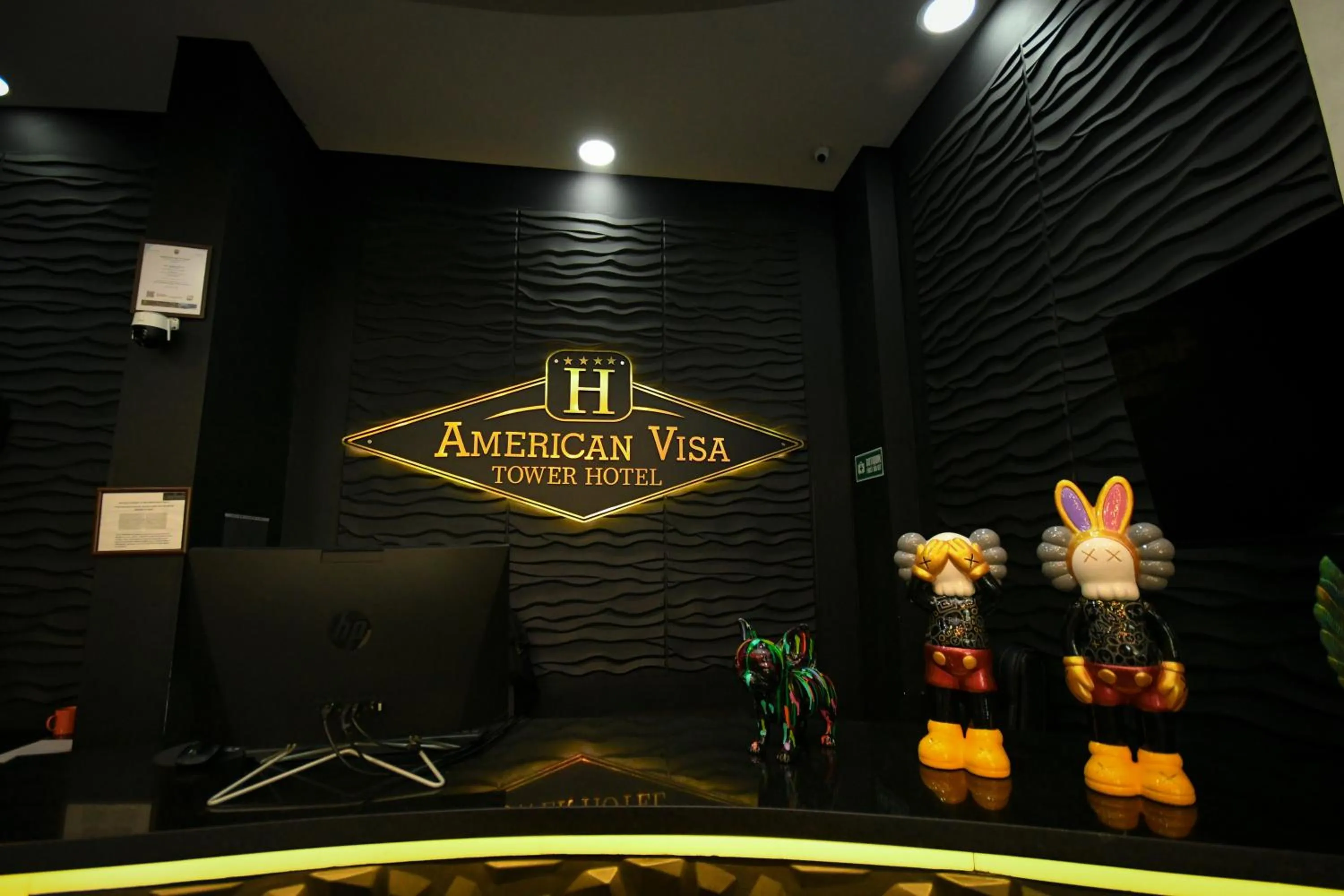 Logo/Certificate/Sign in Hotel American Visa Tower