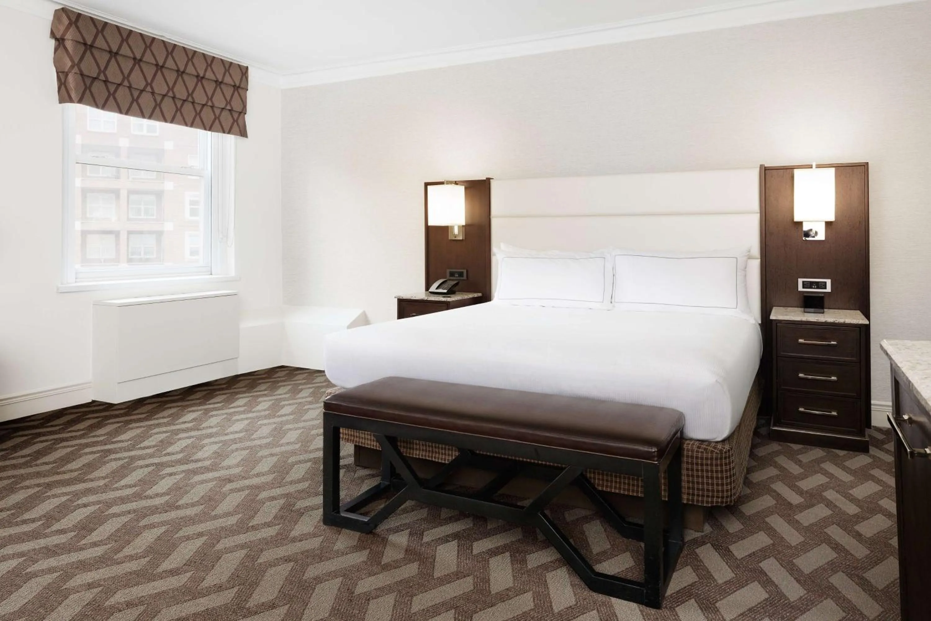 Bed in Hilton Boston Park Plaza