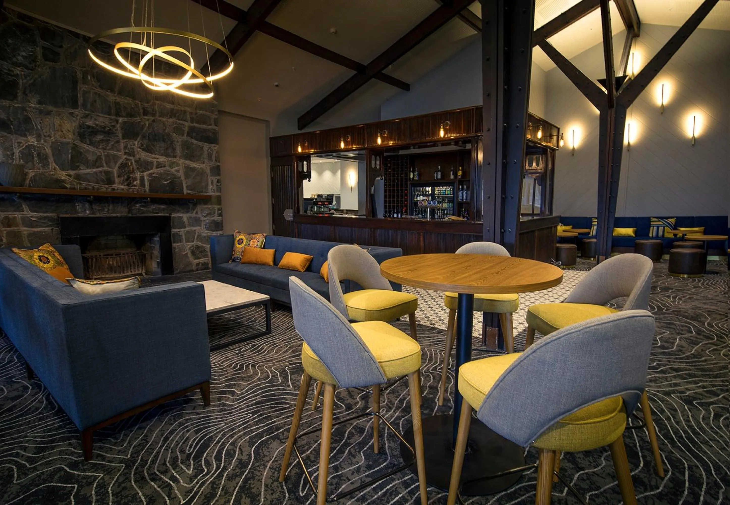 Lounge or bar in The Hermitage Hotel Mt Cook