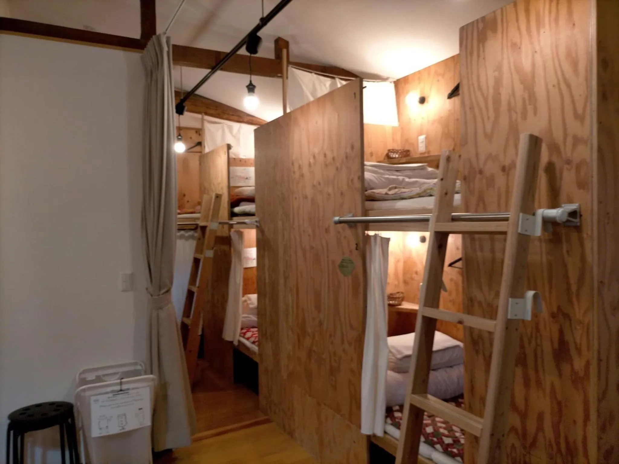 Bed in Saga International Guesthouse Hagakure