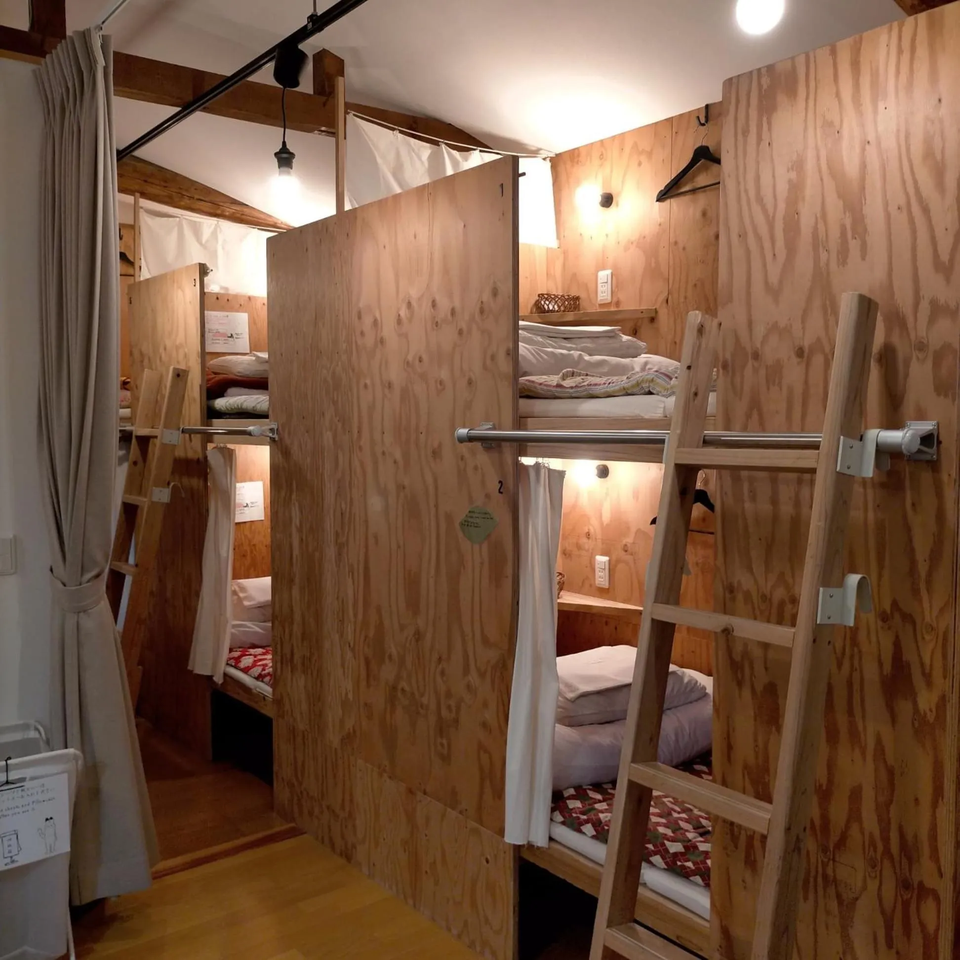 Bed in Saga International Guesthouse Hagakure