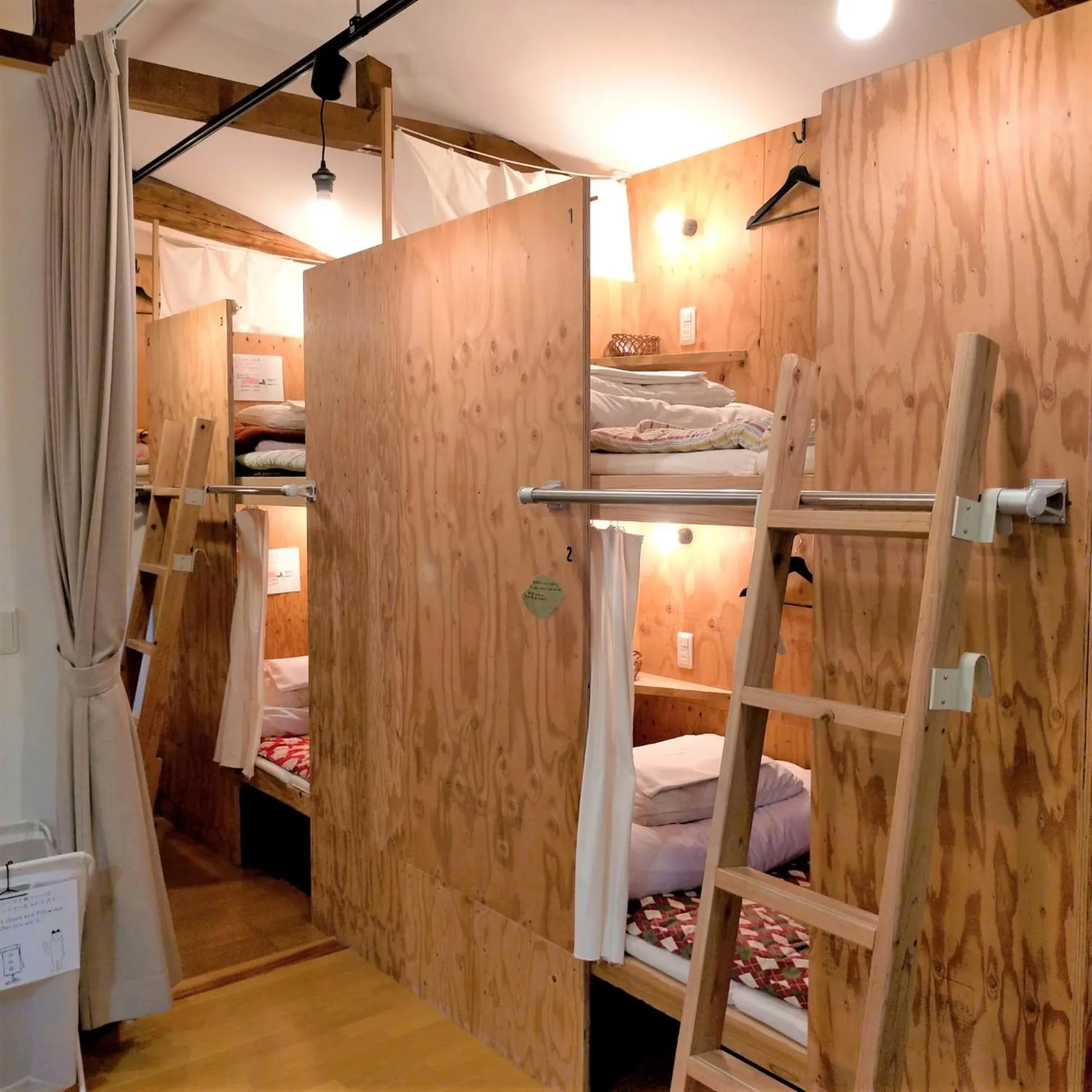 Bed in Saga International Guesthouse Hagakure