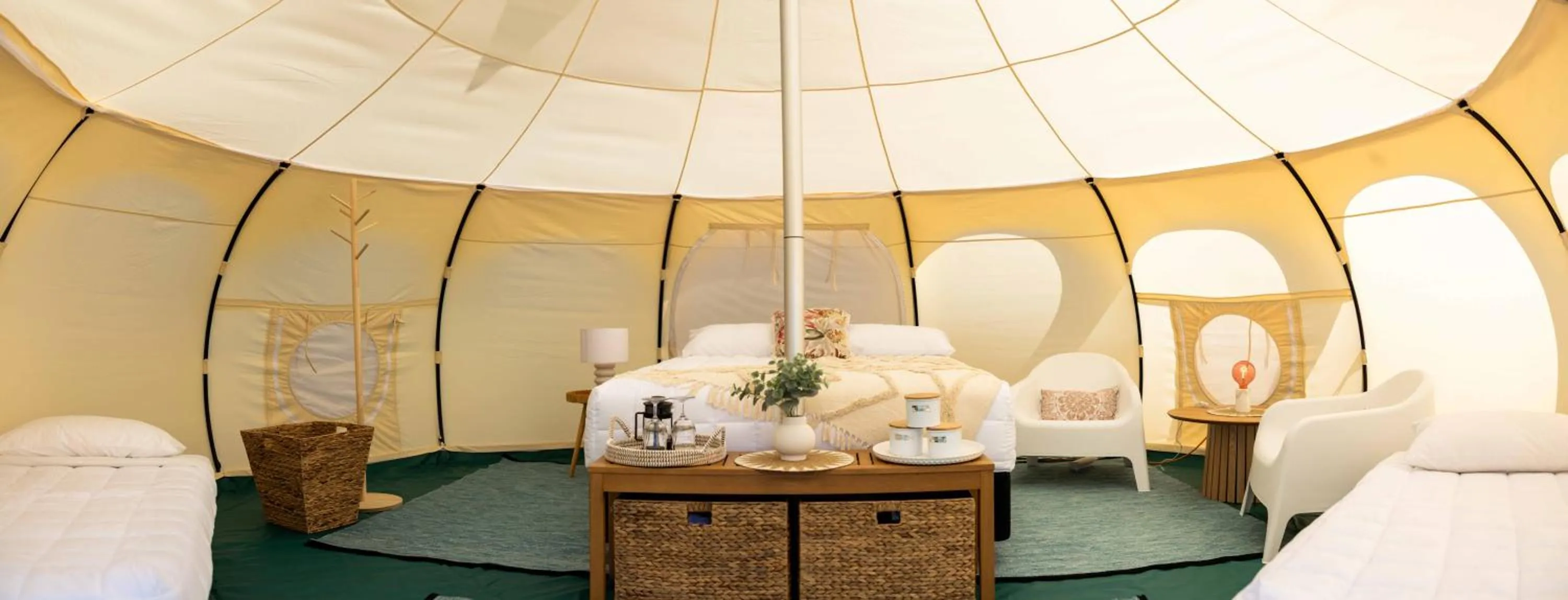 Bed in Foxton Beach Holiday Park