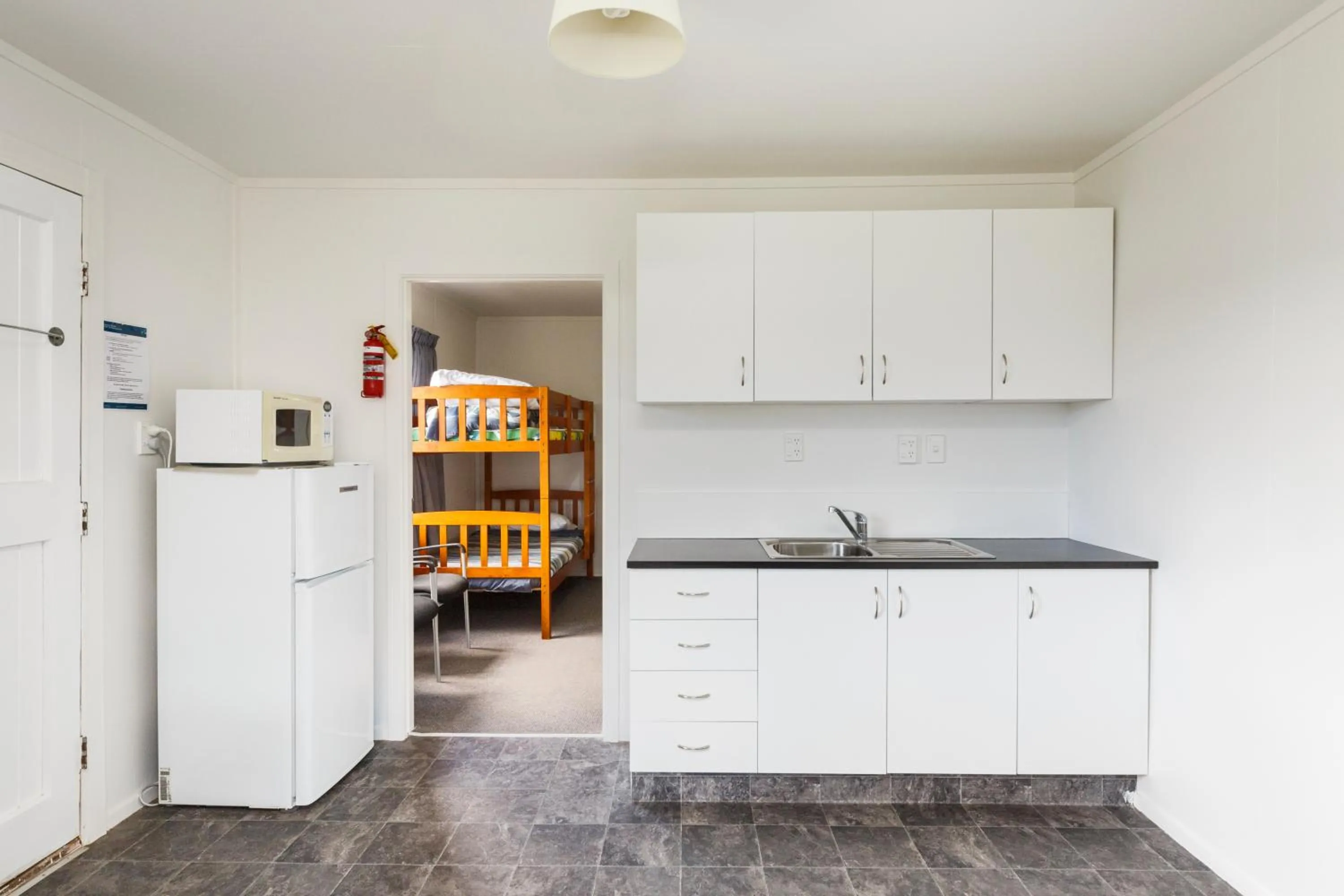Kitchen or kitchenette in Foxton Beach Holiday Park