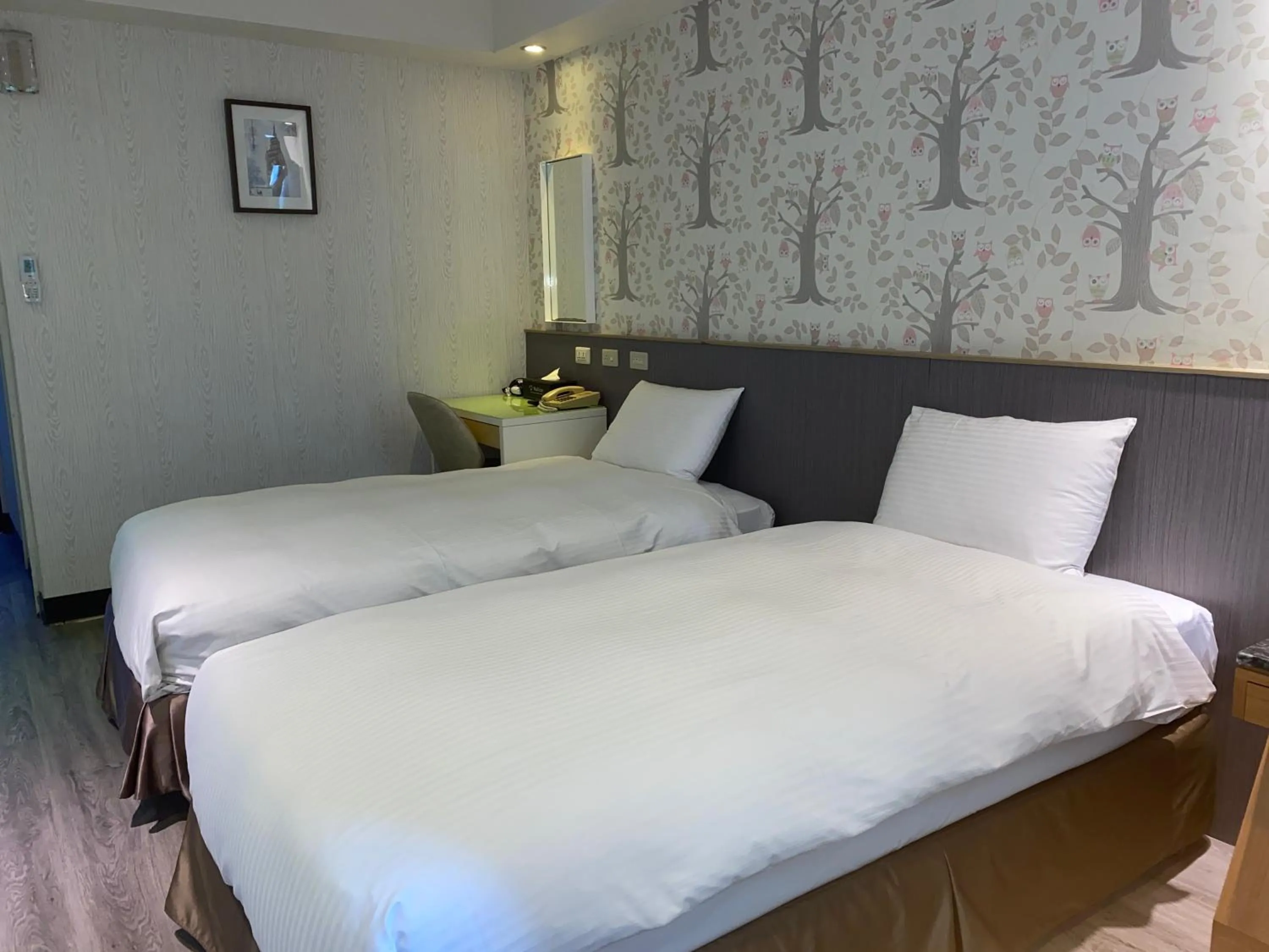 Bed in Taipei Hotel Zoo