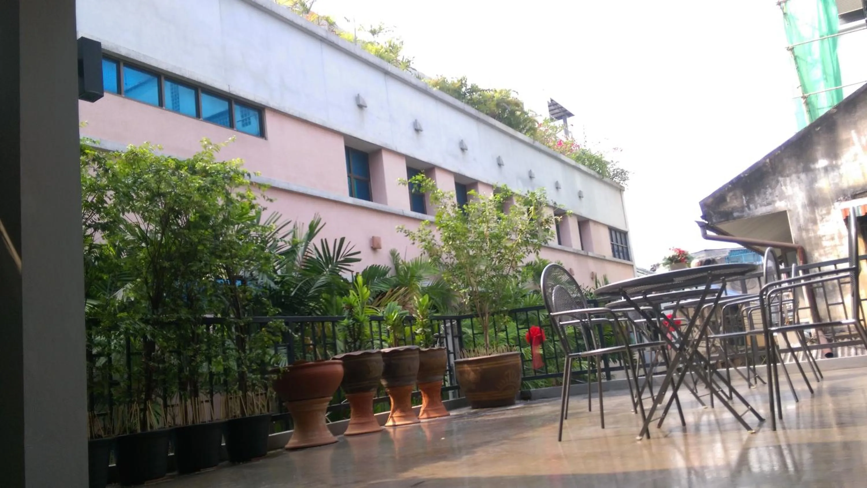 Balcony/Terrace in Inn Stations Hostel