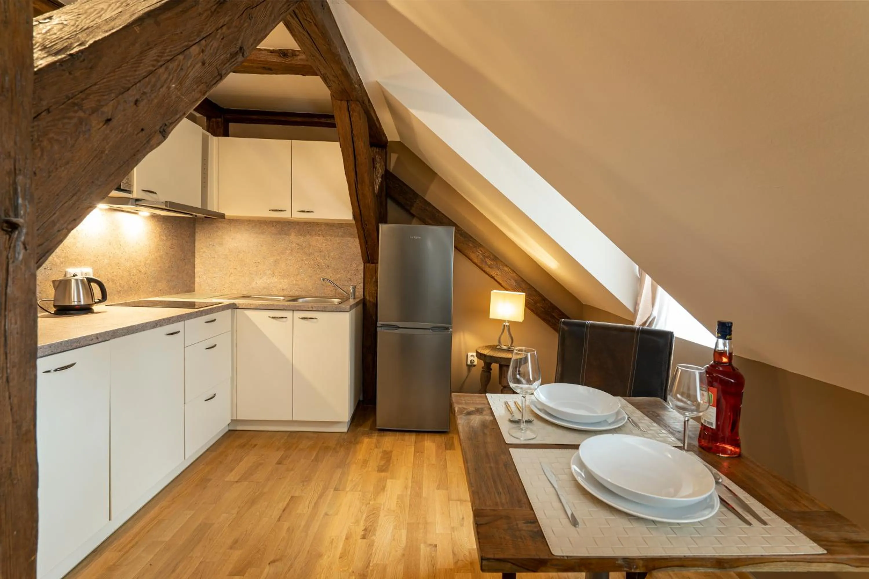 Kitchen or kitchenette in Old Town - Aparthotel Michalska