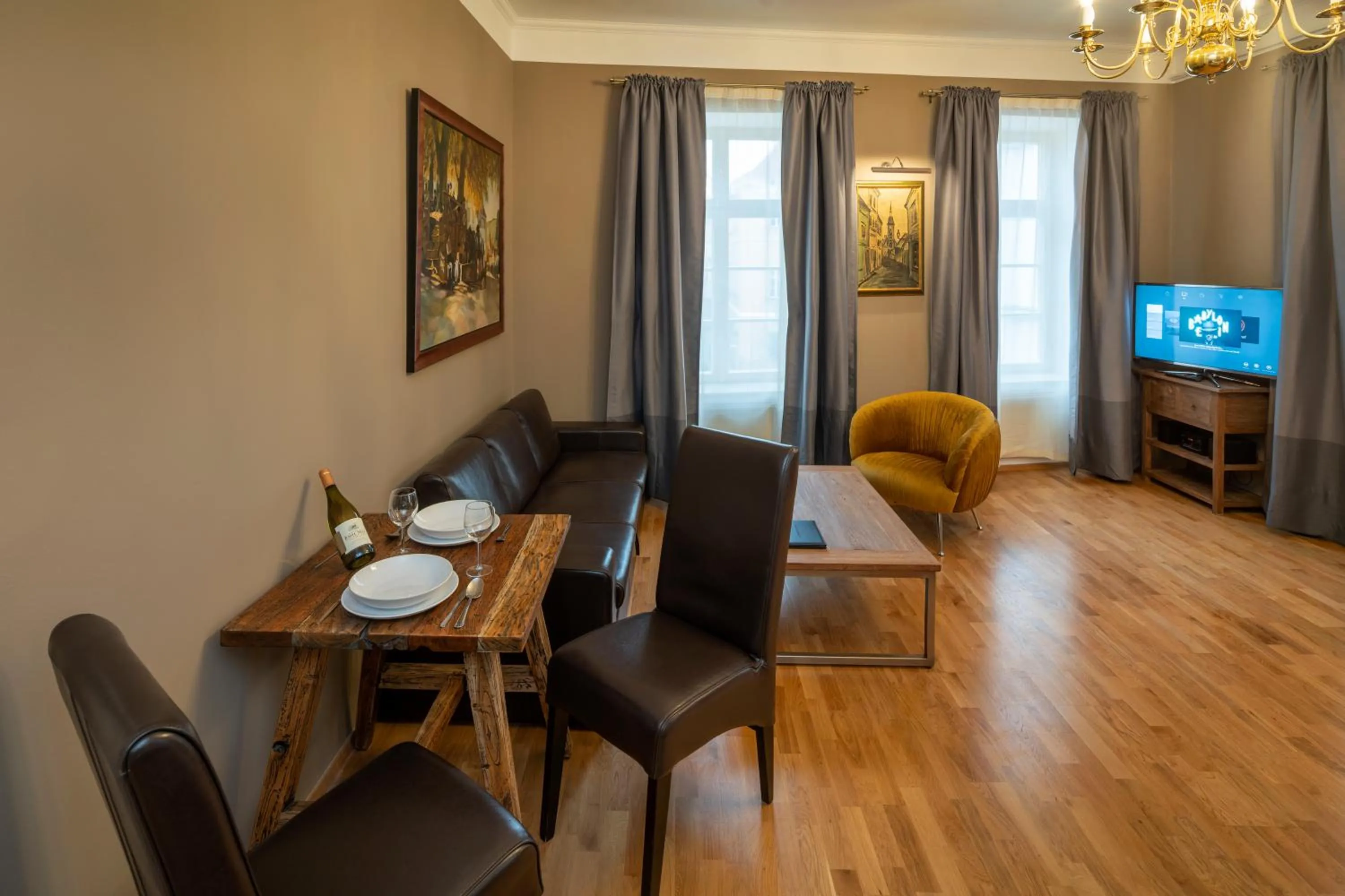 Seating area in Old Town - Aparthotel Michalska