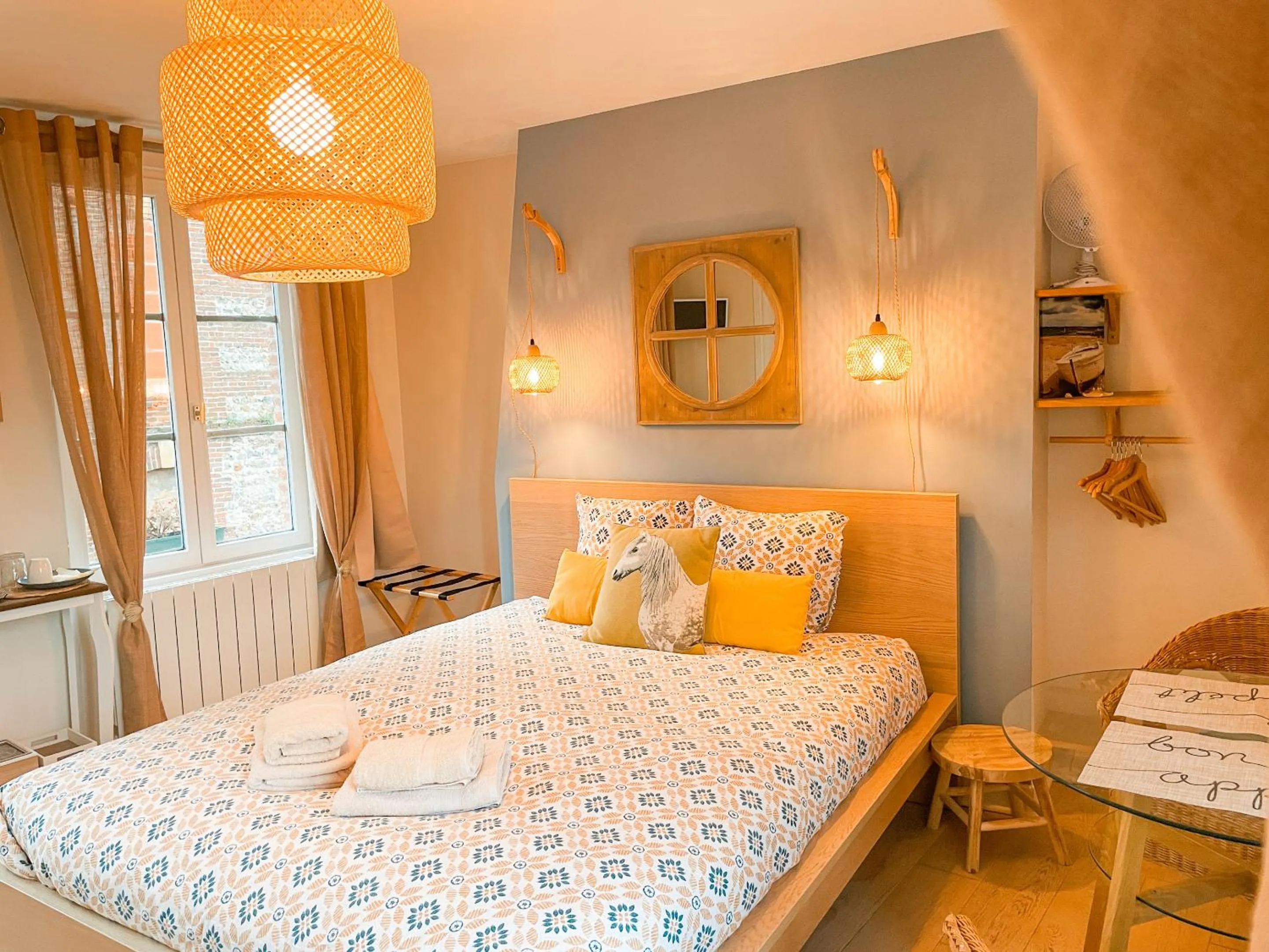 Bedroom, Bed in Clementines House Honfleur