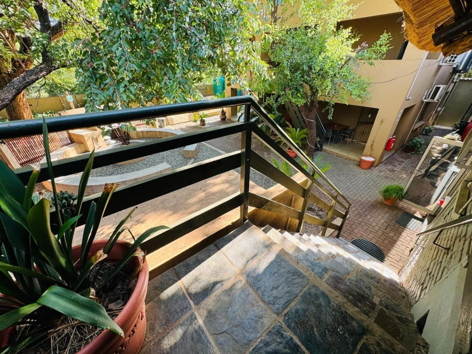 Patio in Echo Mountain Inn