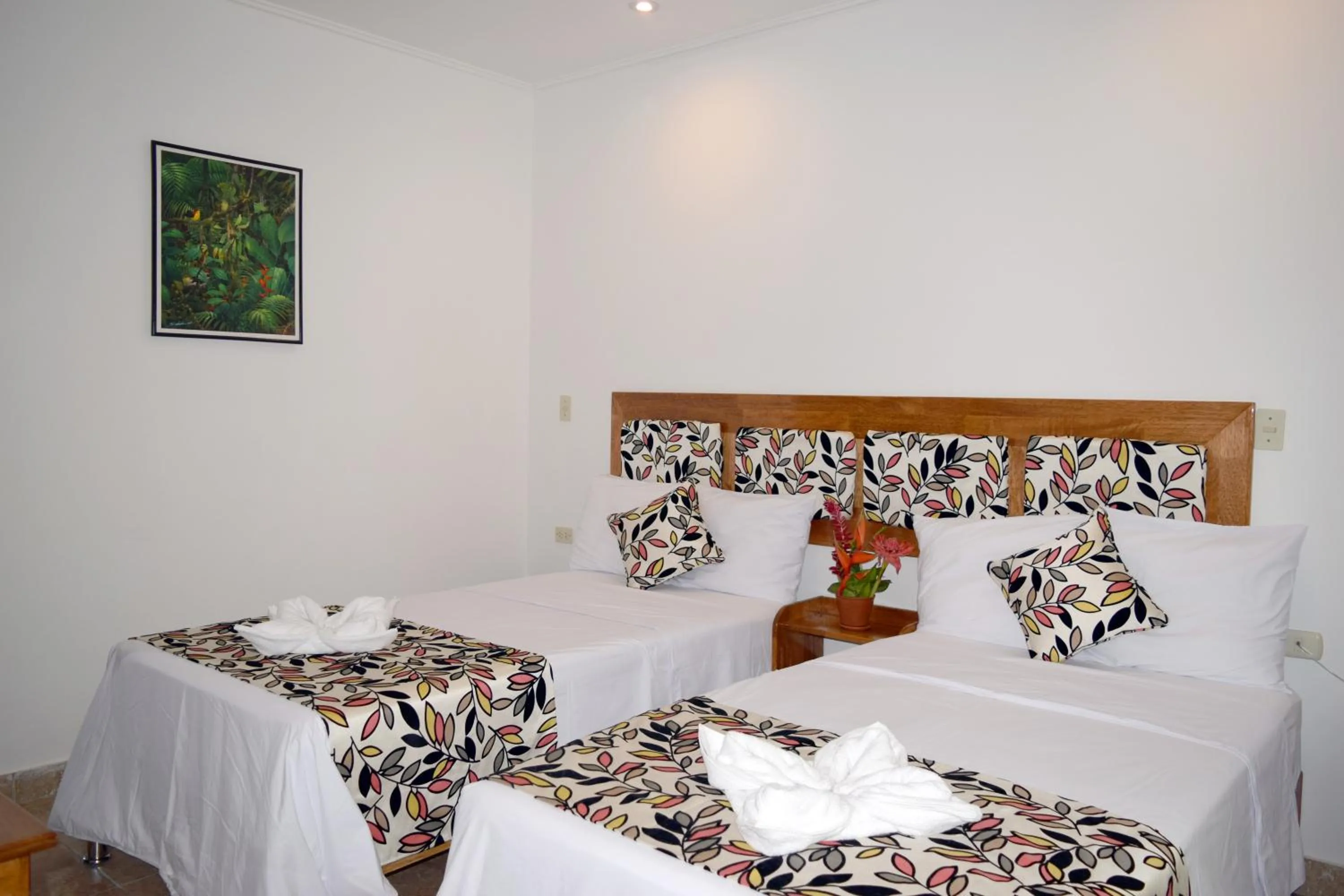 Bed in Hotel Jungle House