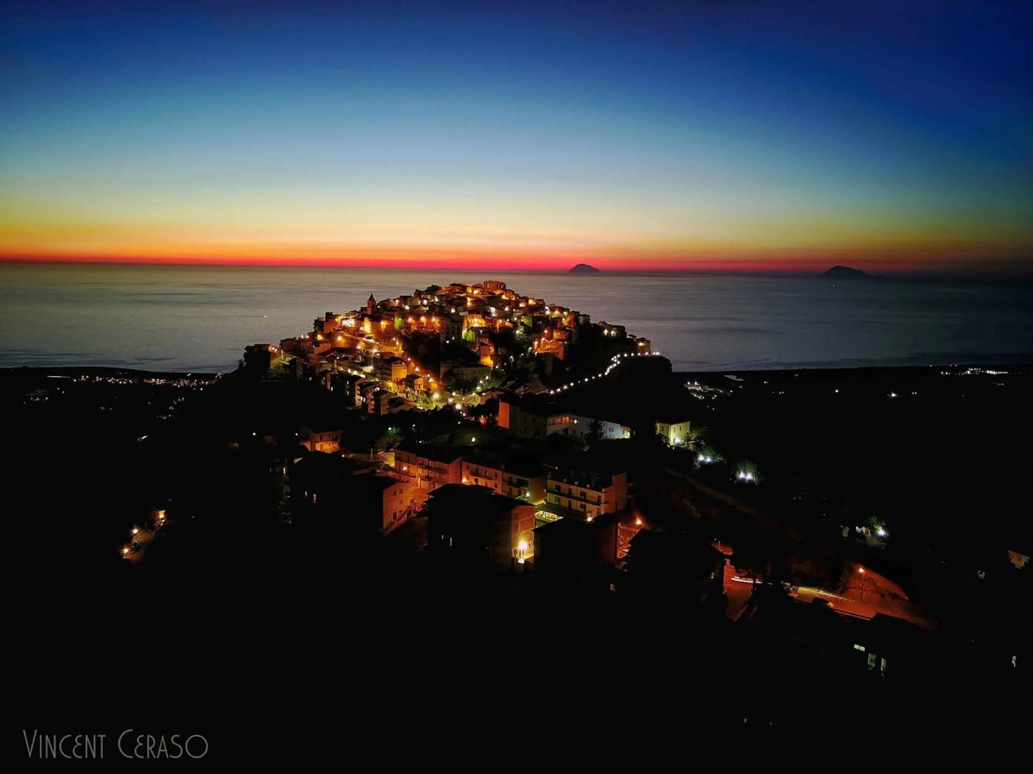 Sunset in Bed & Breakfast StudioArcodia-