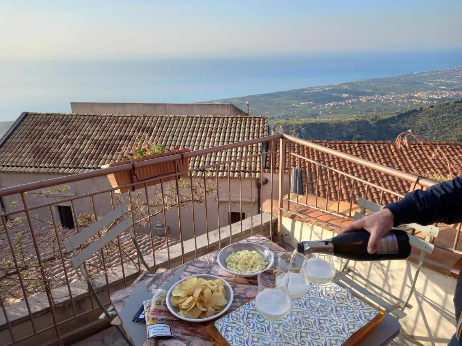 Balcony/Terrace in Bed & Breakfast StudioArcodia-