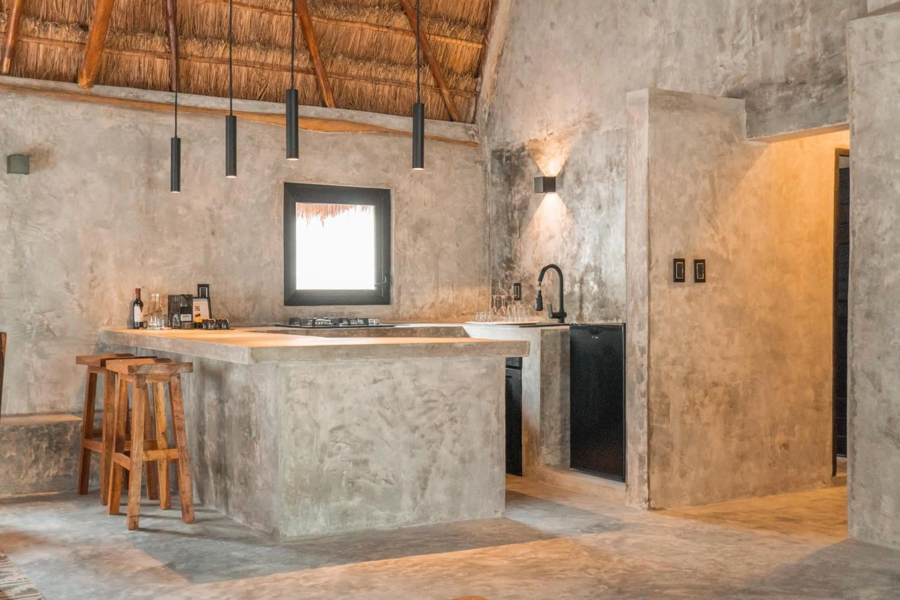 Communal kitchen in Maya Tulum By G Hotels