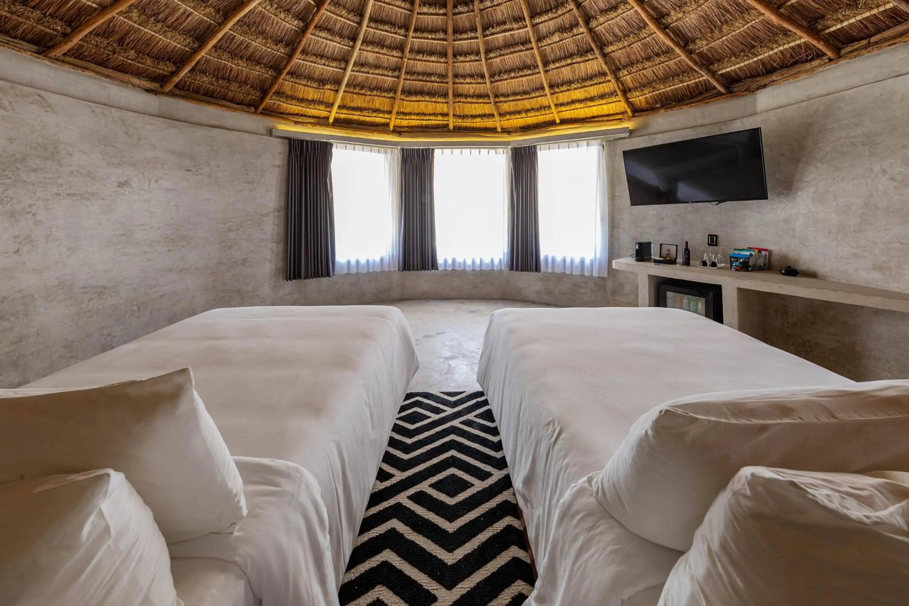 Bed in Maya Tulum By G Hotels