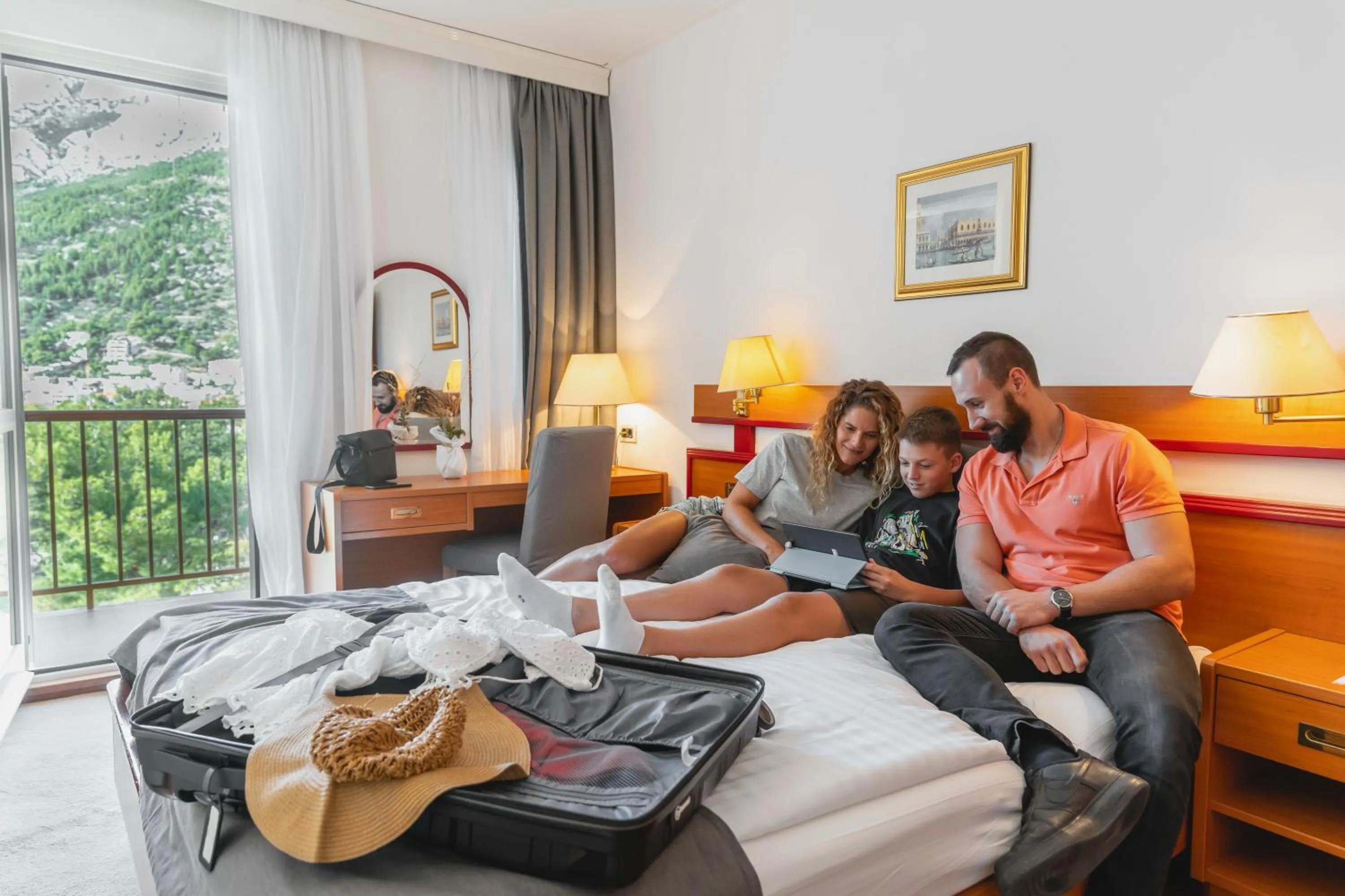 People, Bed in Hotel Horizont