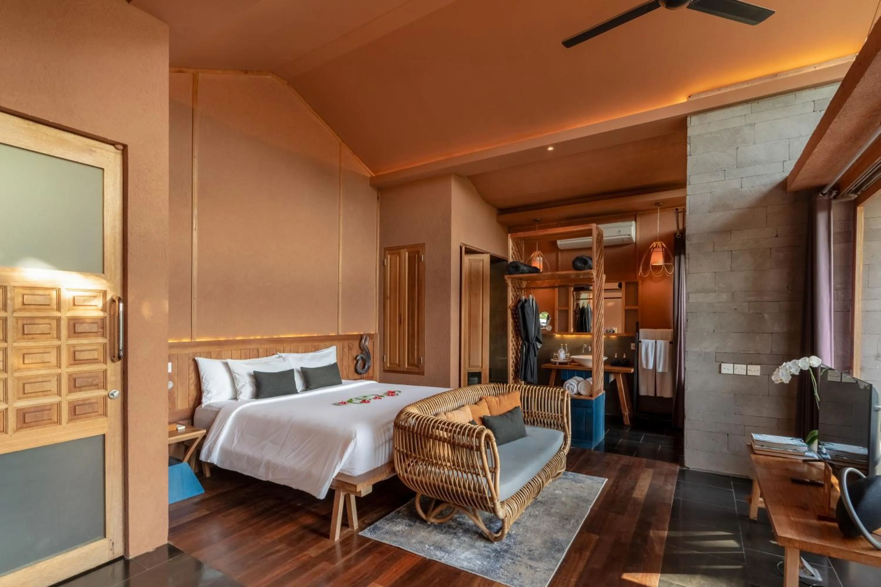 Bed in Amora Ubud Boutique Villas