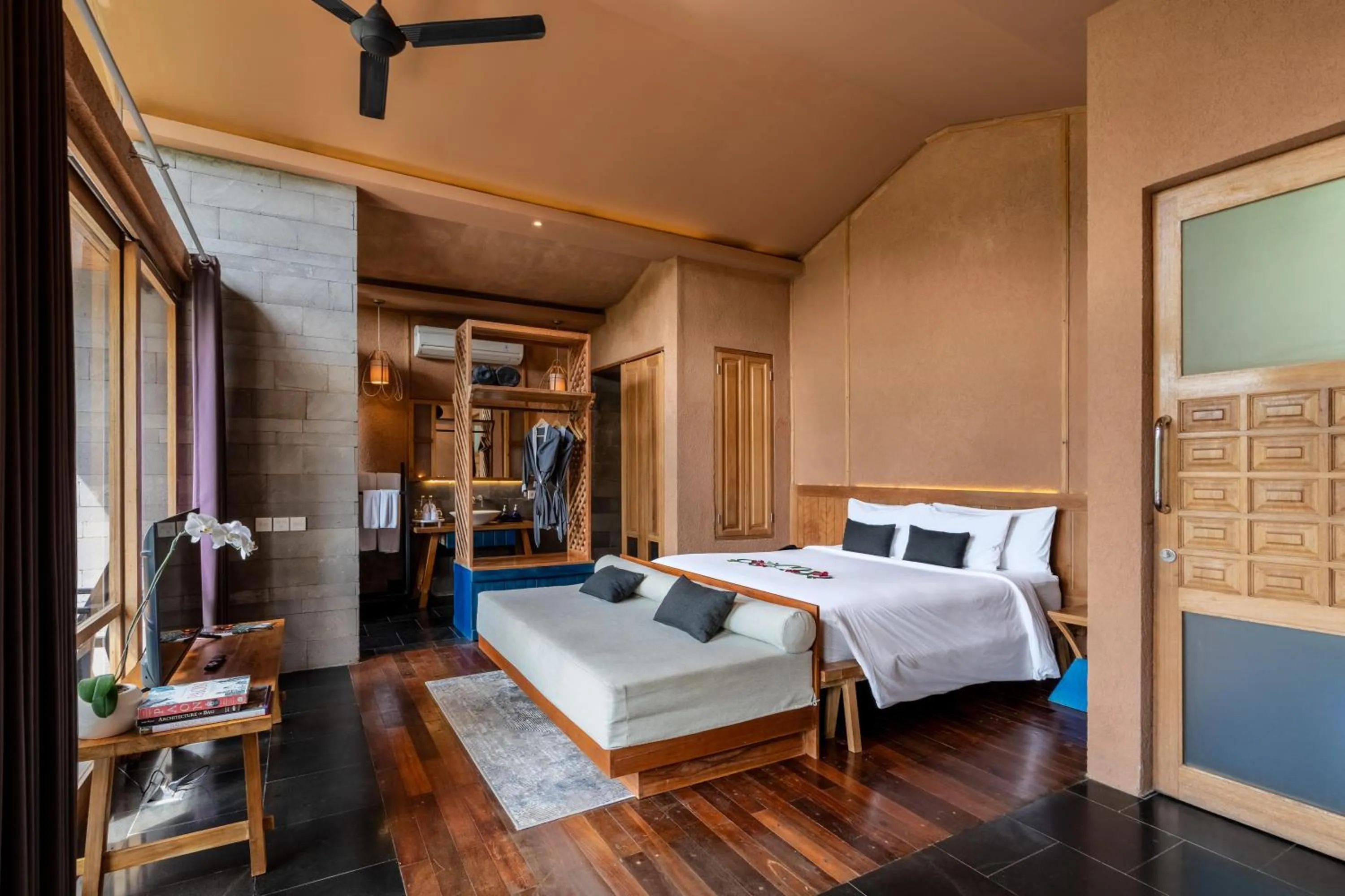 Bed in Amora Ubud Boutique Villas