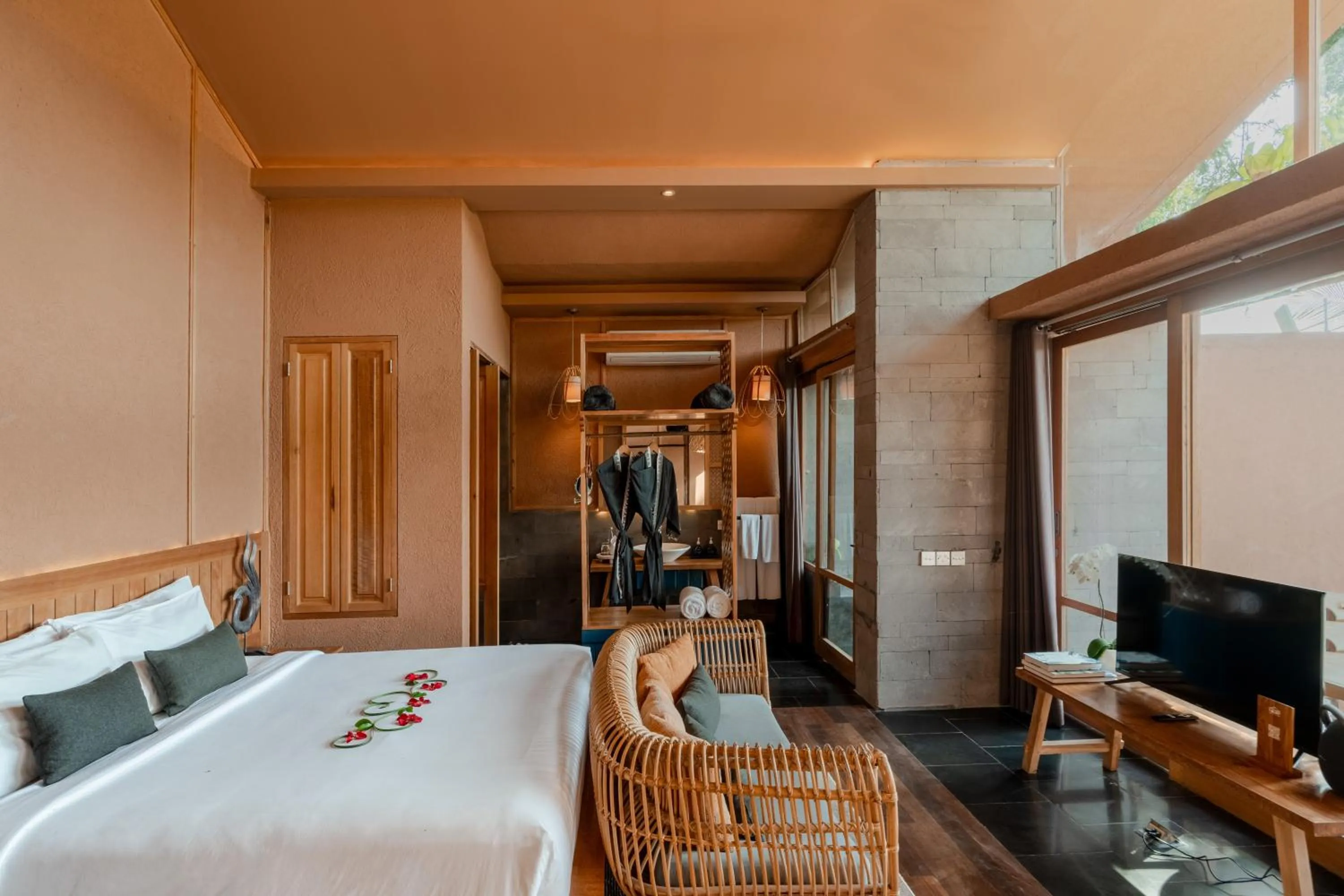 Bed in Amora Ubud Boutique Villas