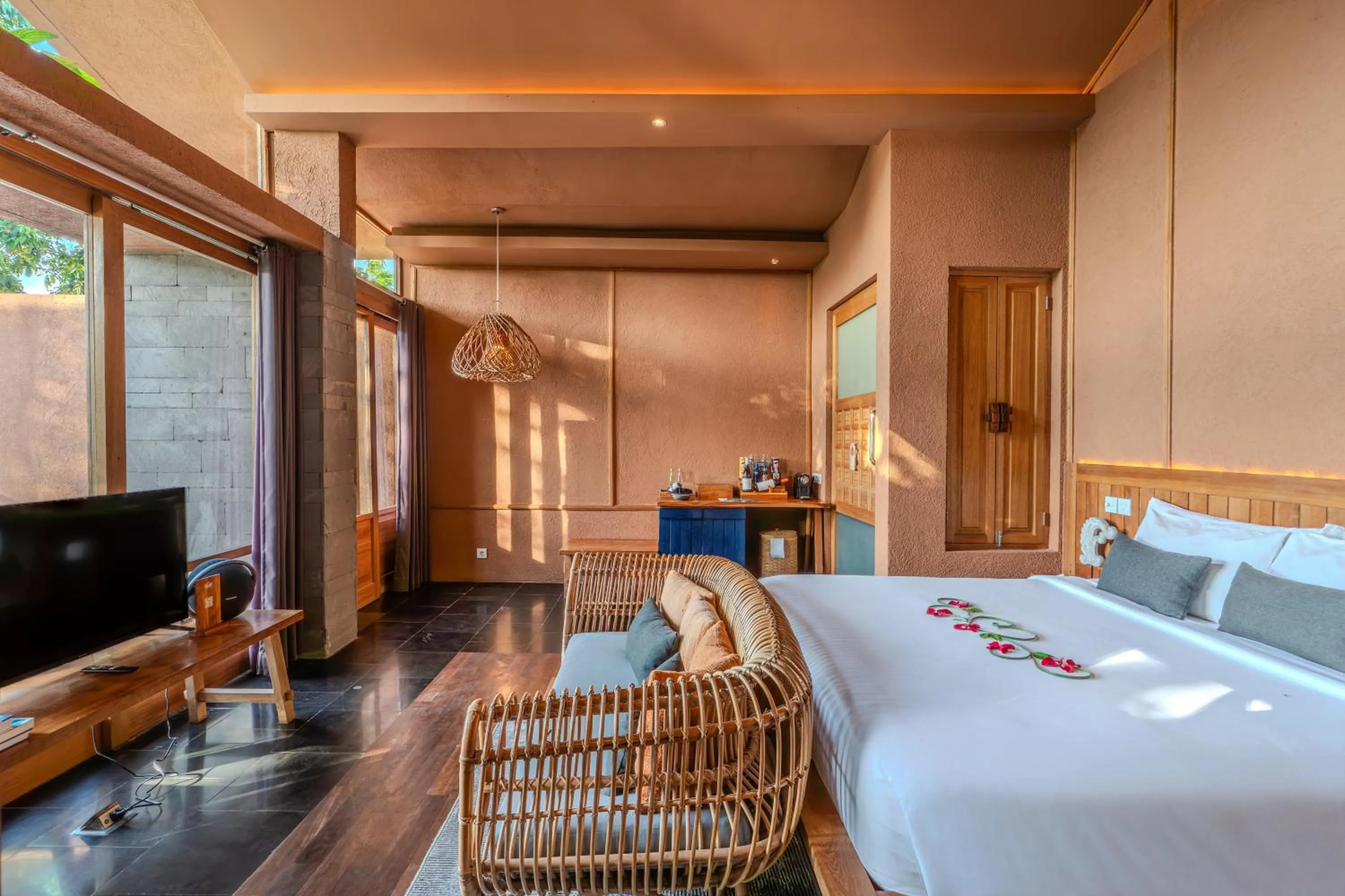 Bed in Amora Ubud Boutique Villas