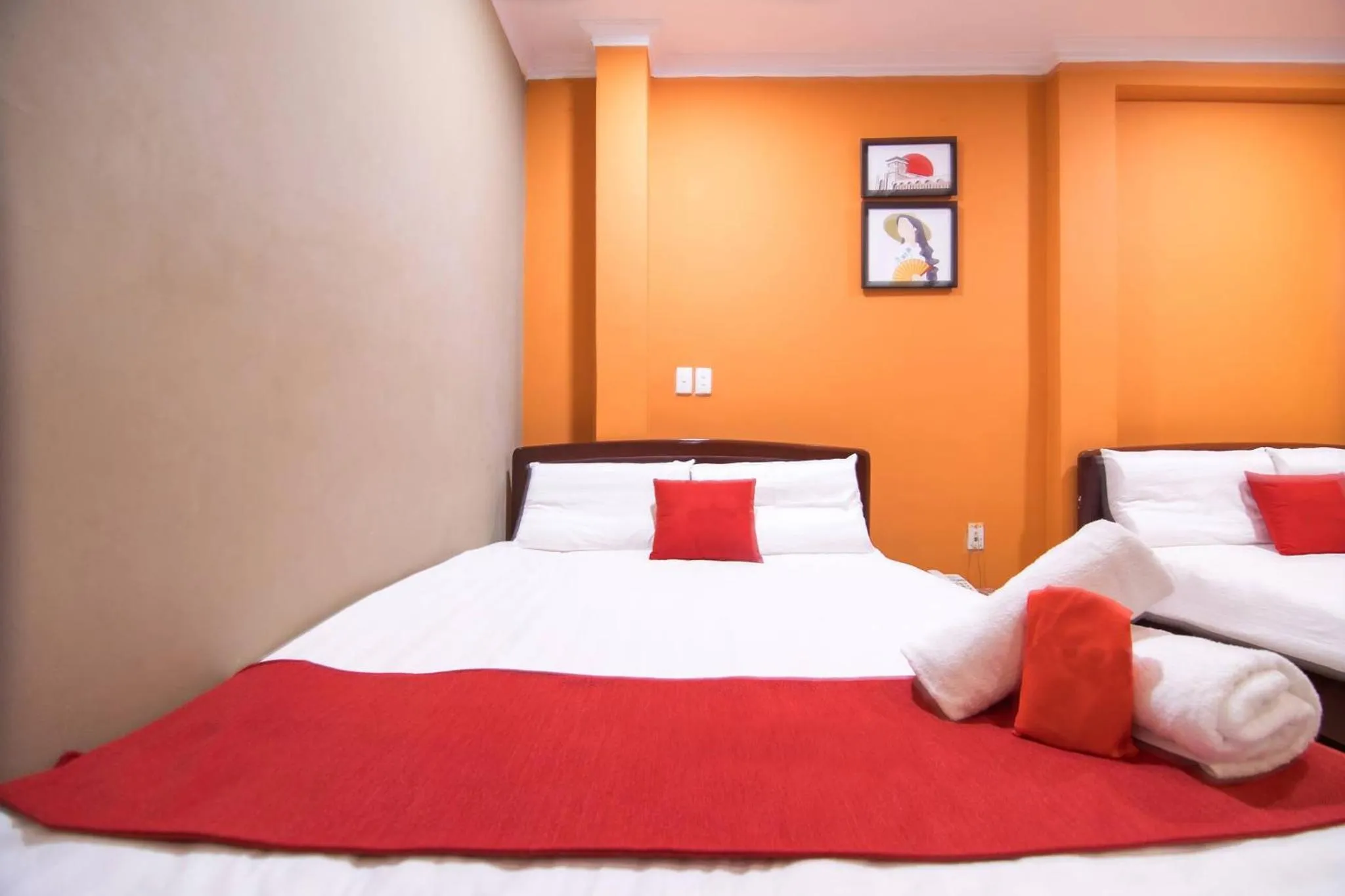 Bed in Van Giao Hotel