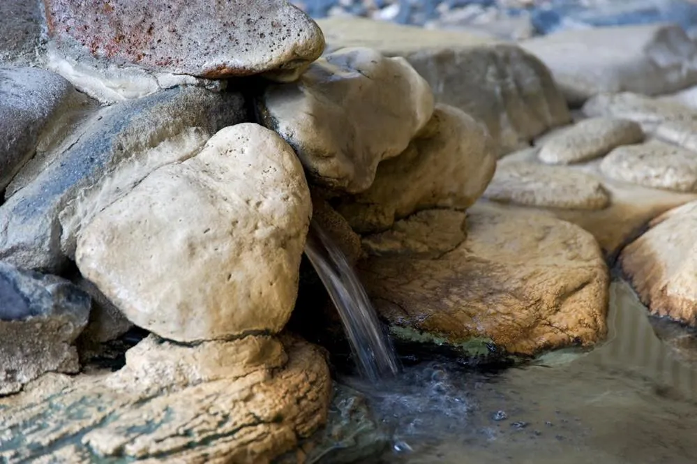 Hot Spring Bath in Shugyoku no Yu Yakushido Onsen