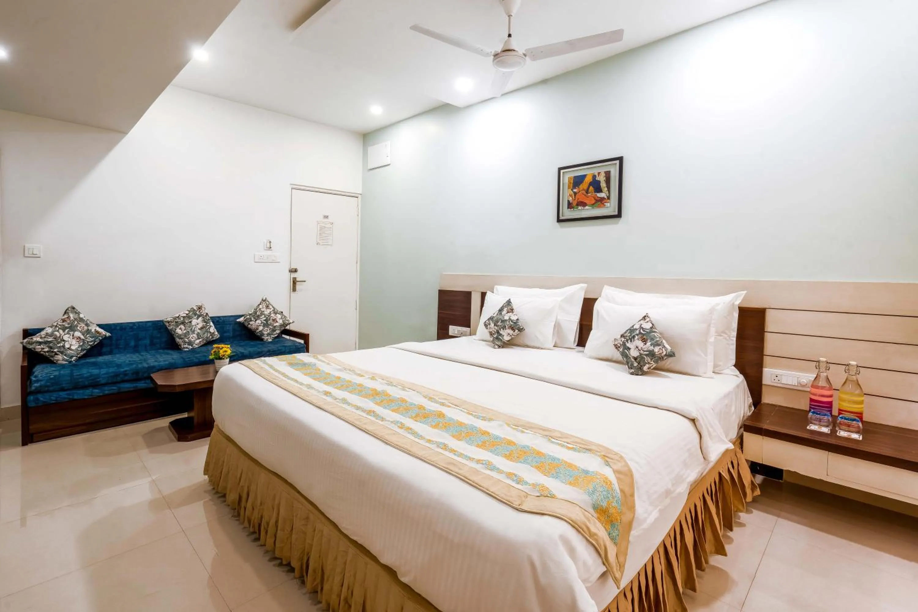 Bed in Hotel Ashish Palace