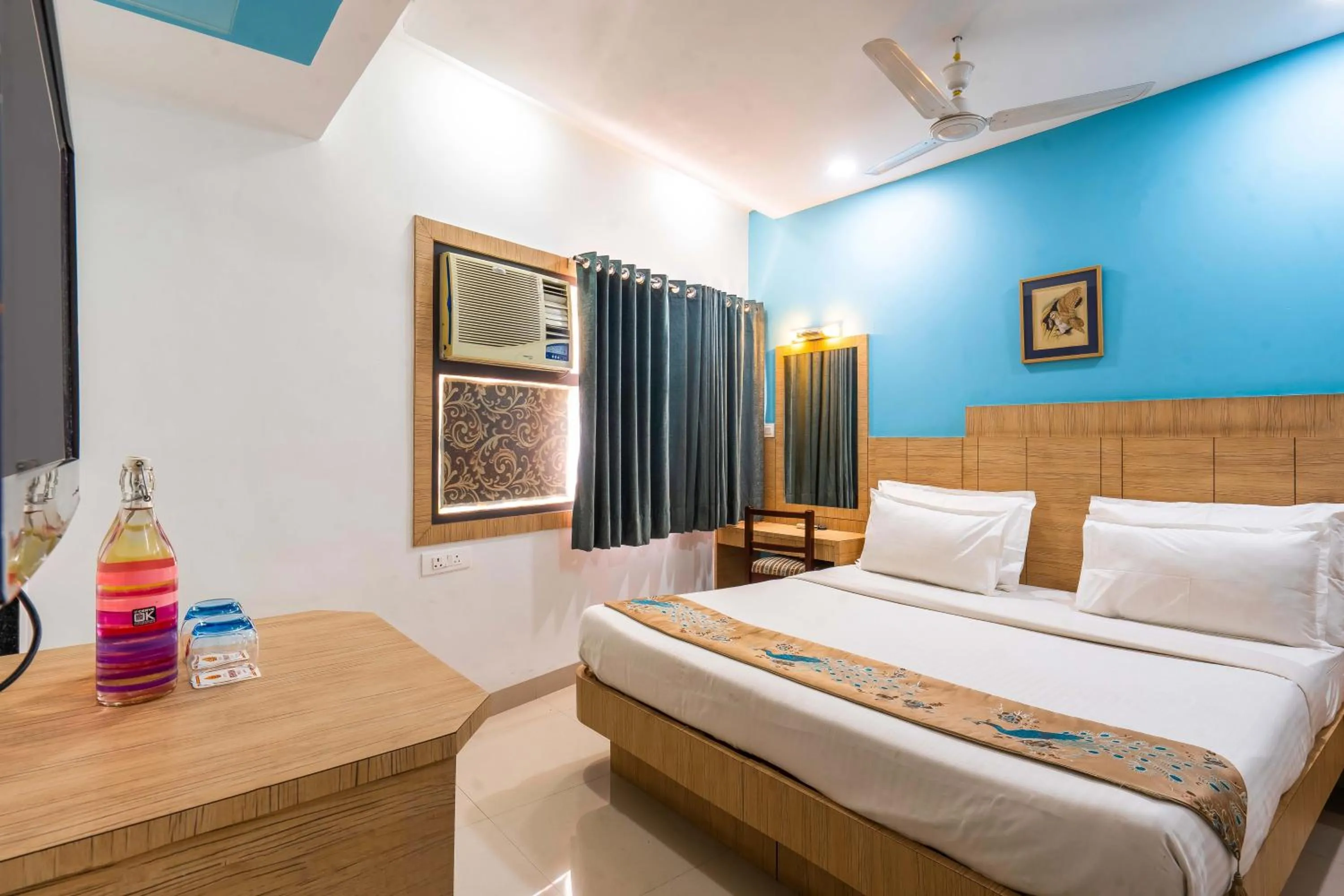 Bed in Hotel Ashish Palace