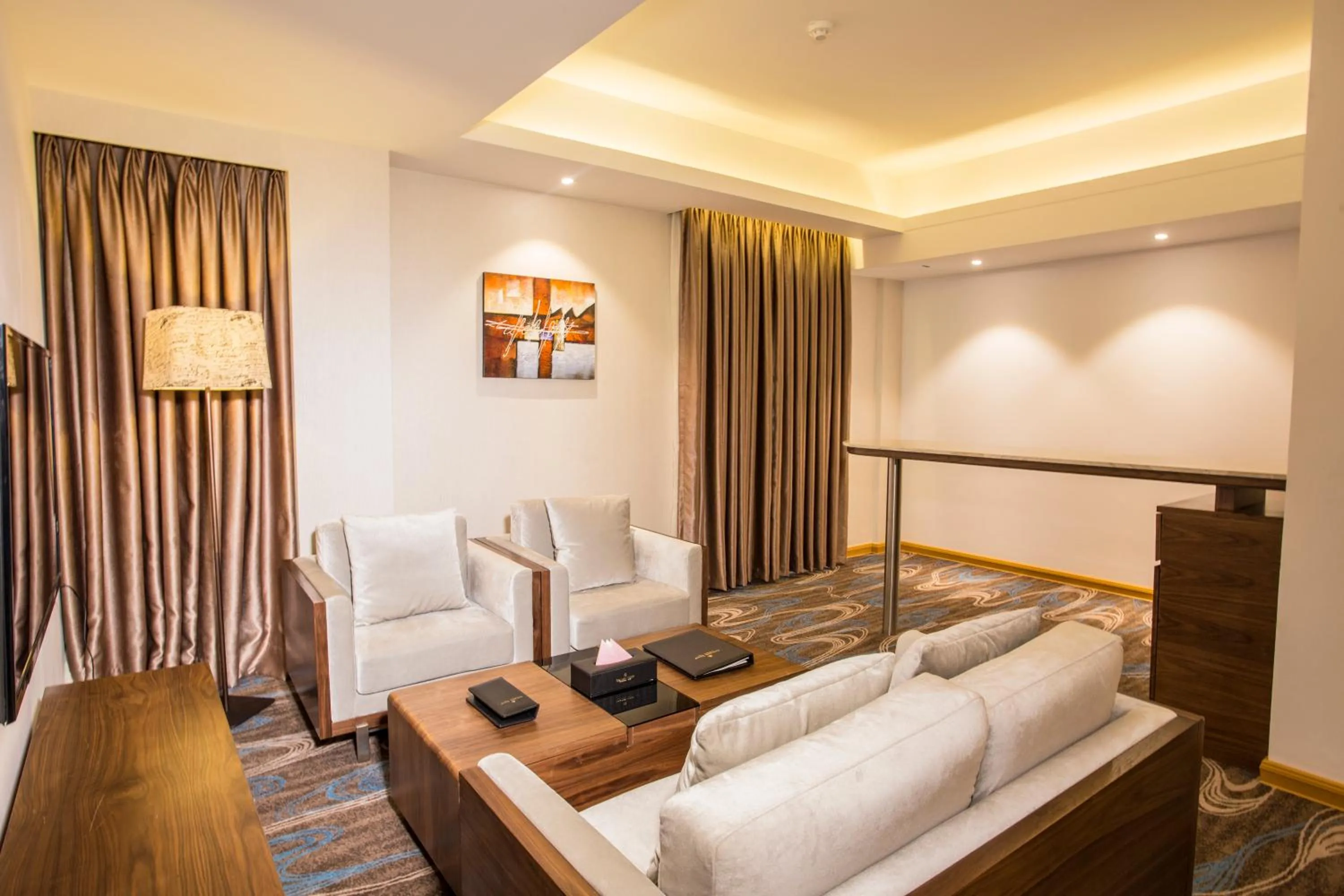 Dining area, Bed in Golden Tulip The Grandmark-Dhaka