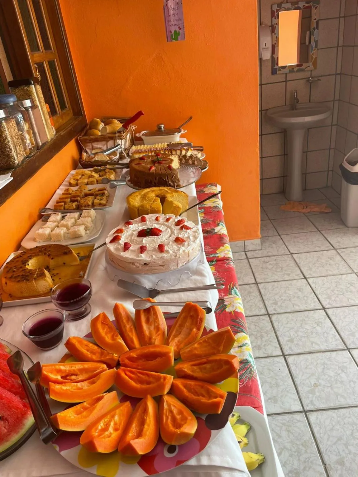 Breakfast in Pousada Rota Tropicana