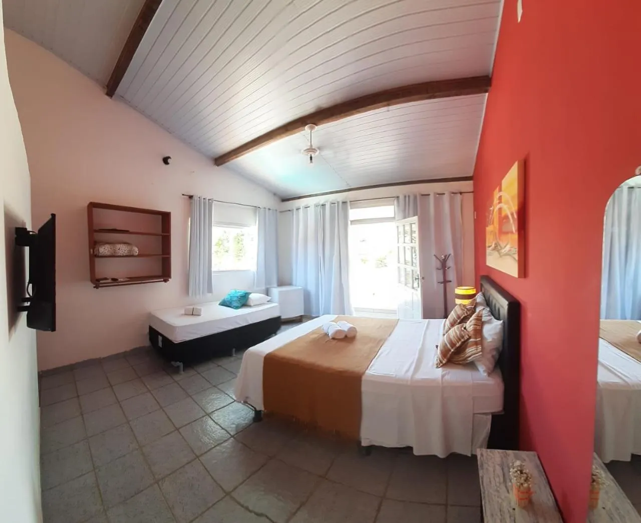 Bed in Pousada Rota Tropicana