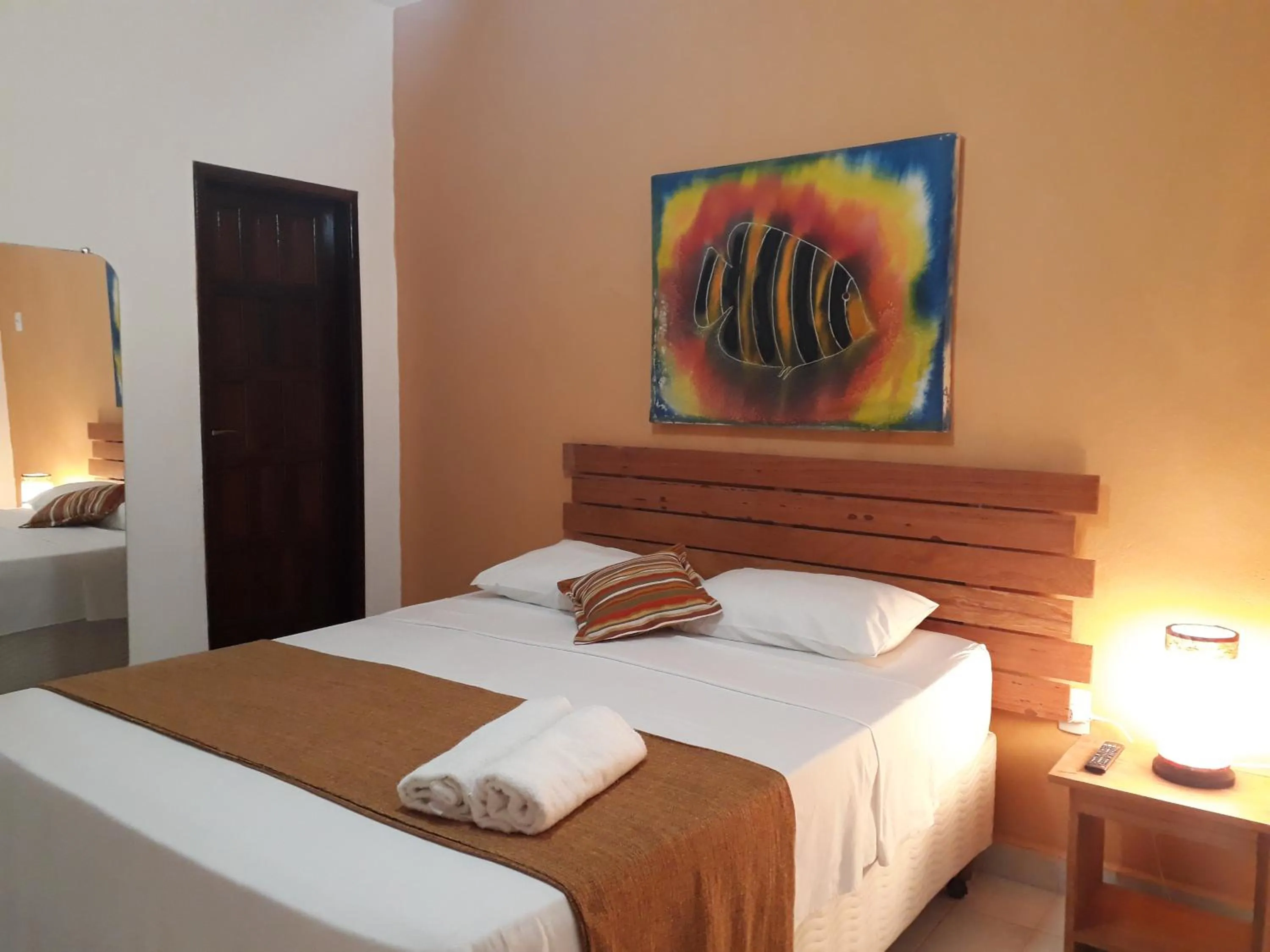 Bed in Pousada Rota Tropicana