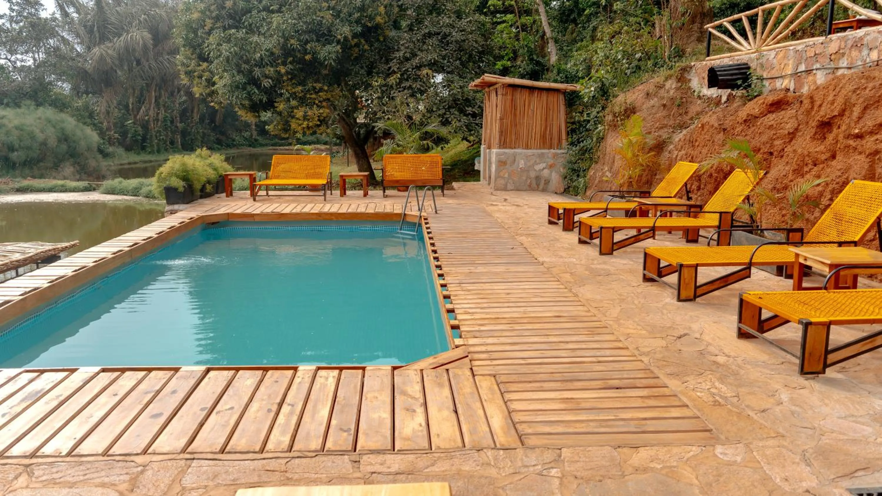 Swimming pool in ViaVia Entebbe