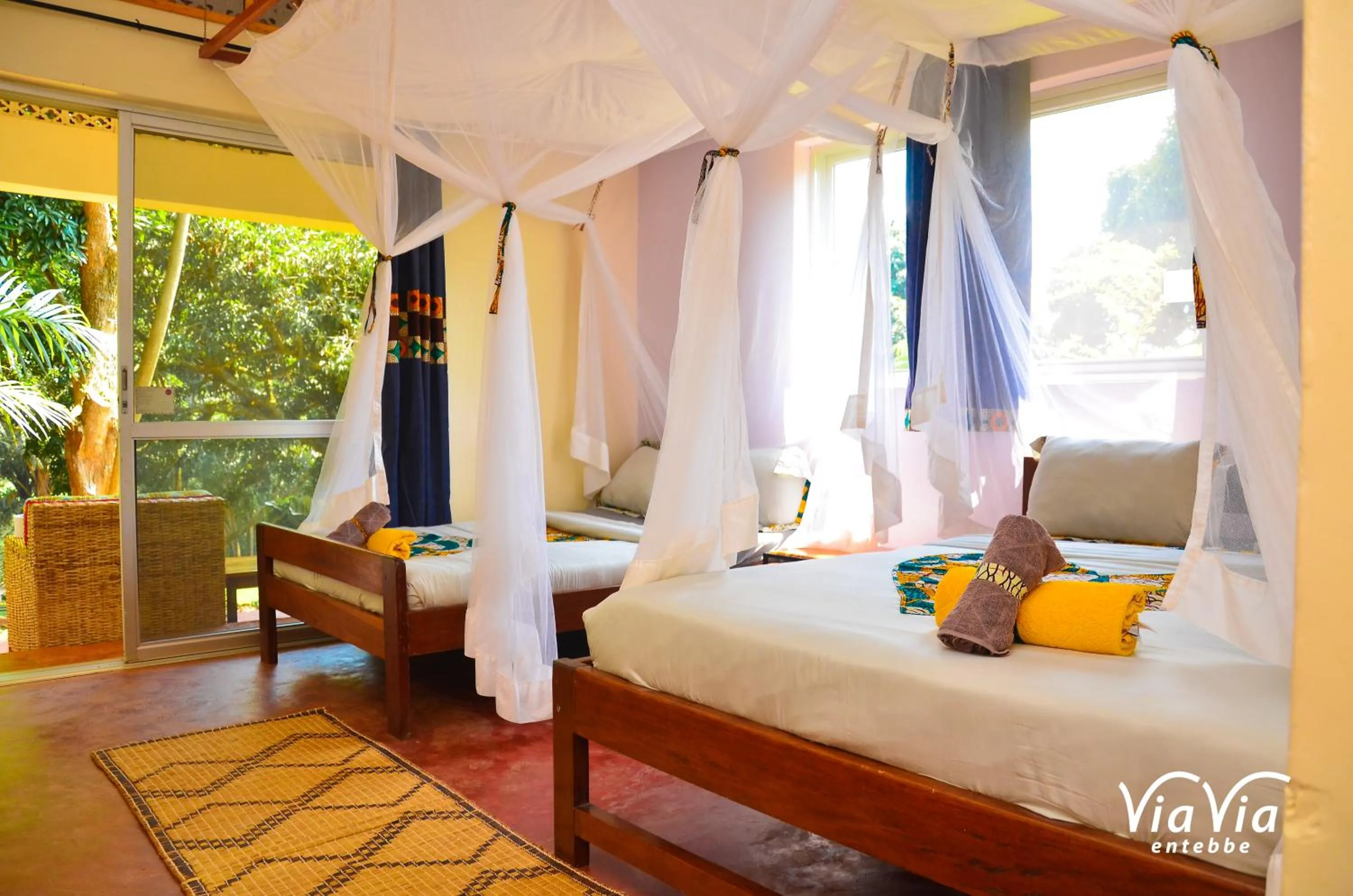 Bedroom, Bed in ViaVia Entebbe