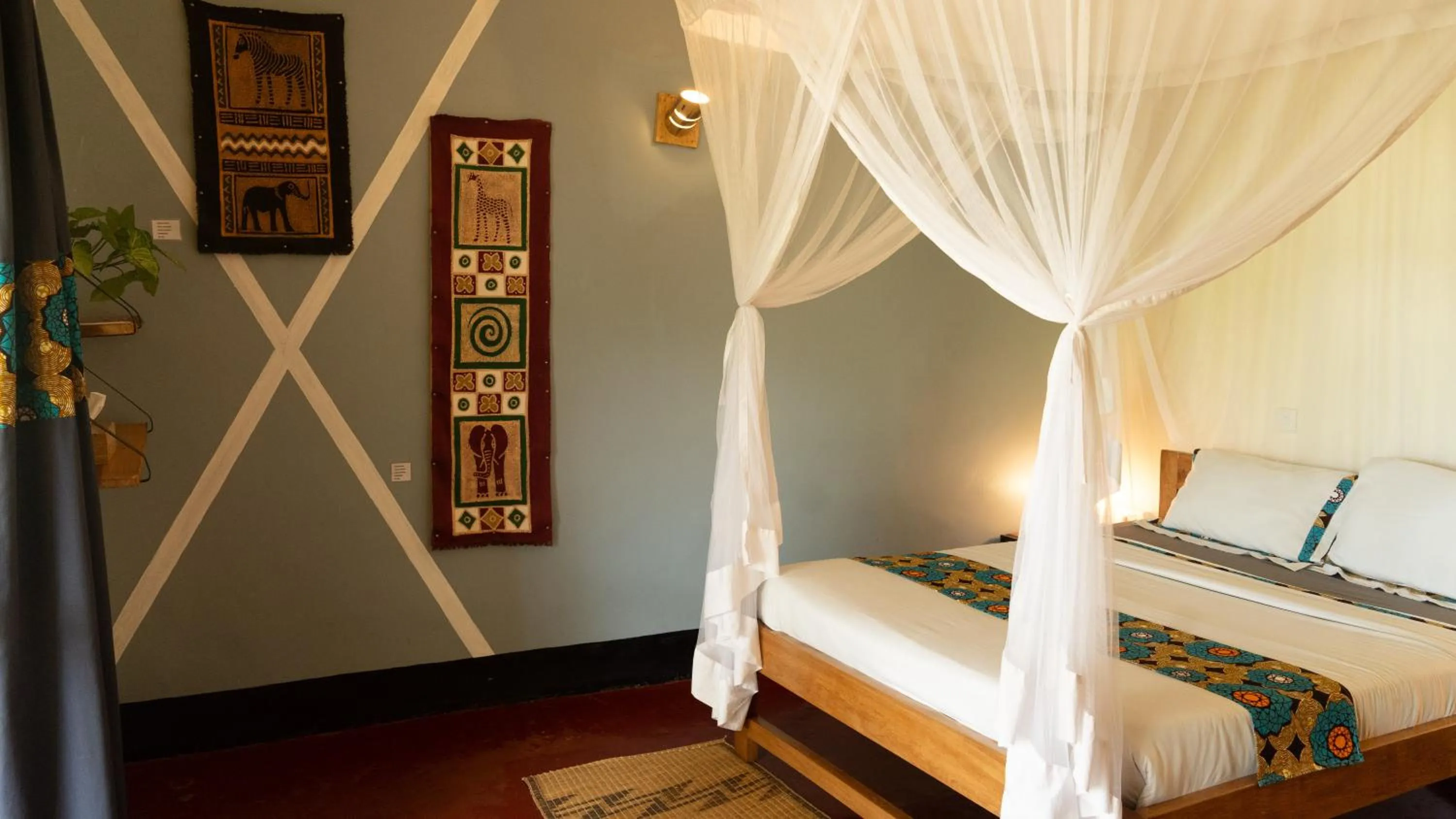 Bed in ViaVia Entebbe