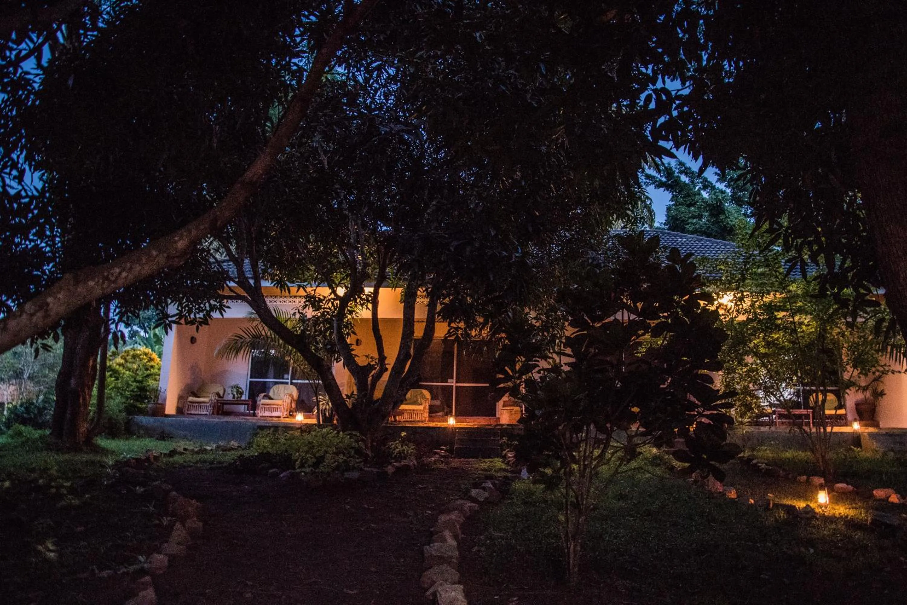 Garden view in ViaVia Entebbe