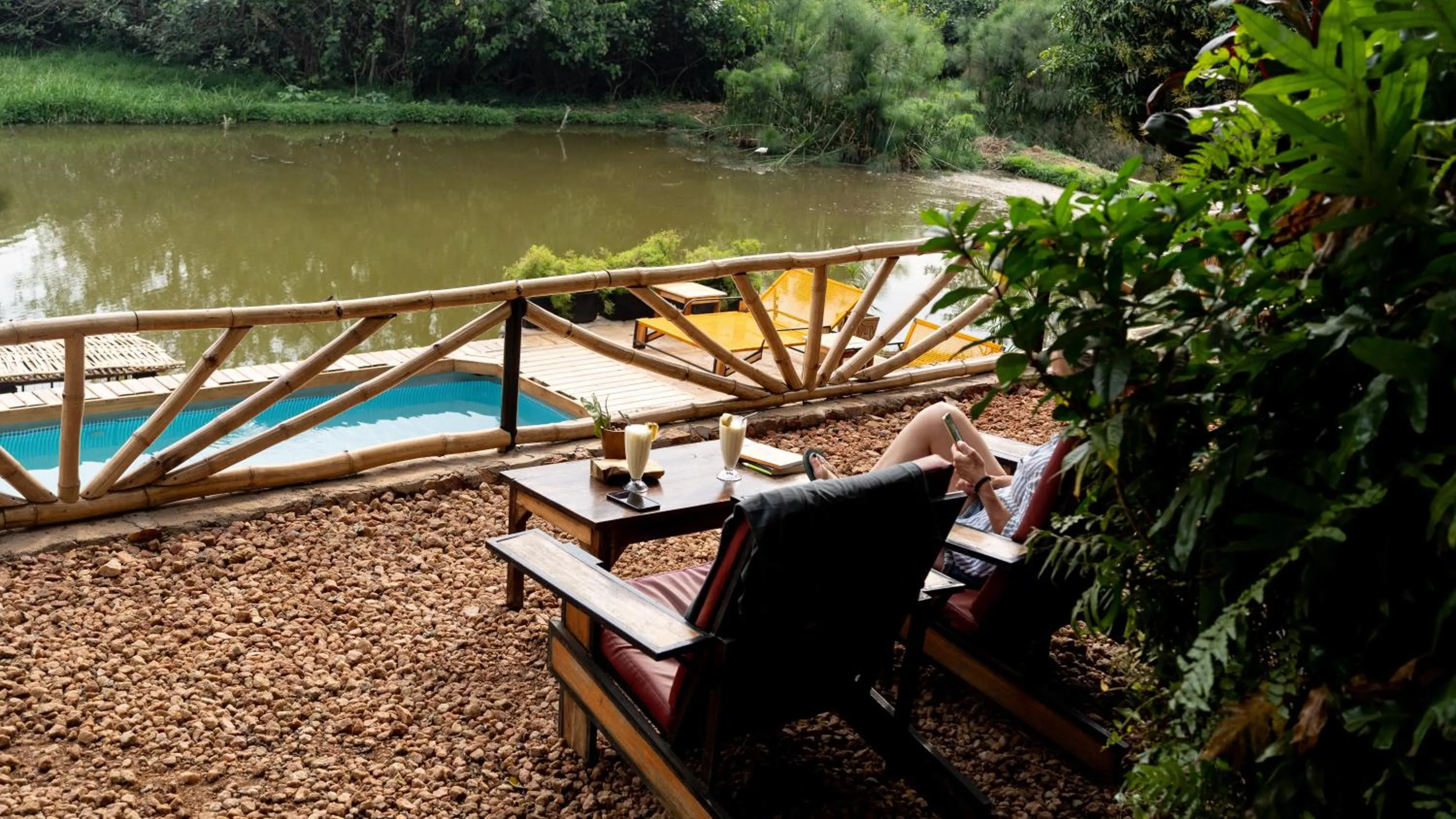 Lake view in ViaVia Entebbe