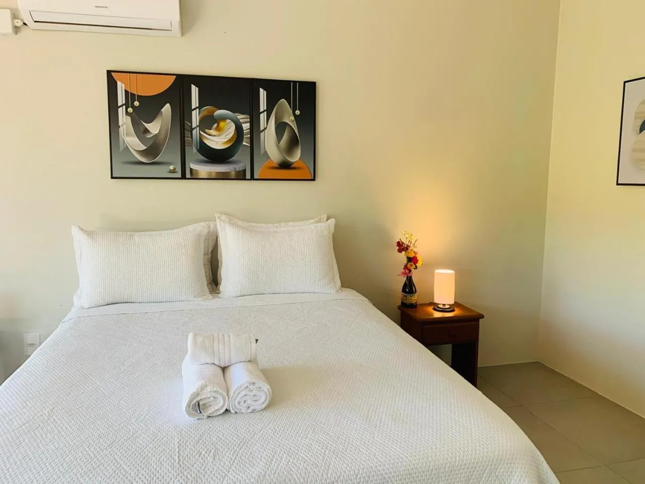 Bed in Pousada La Creación